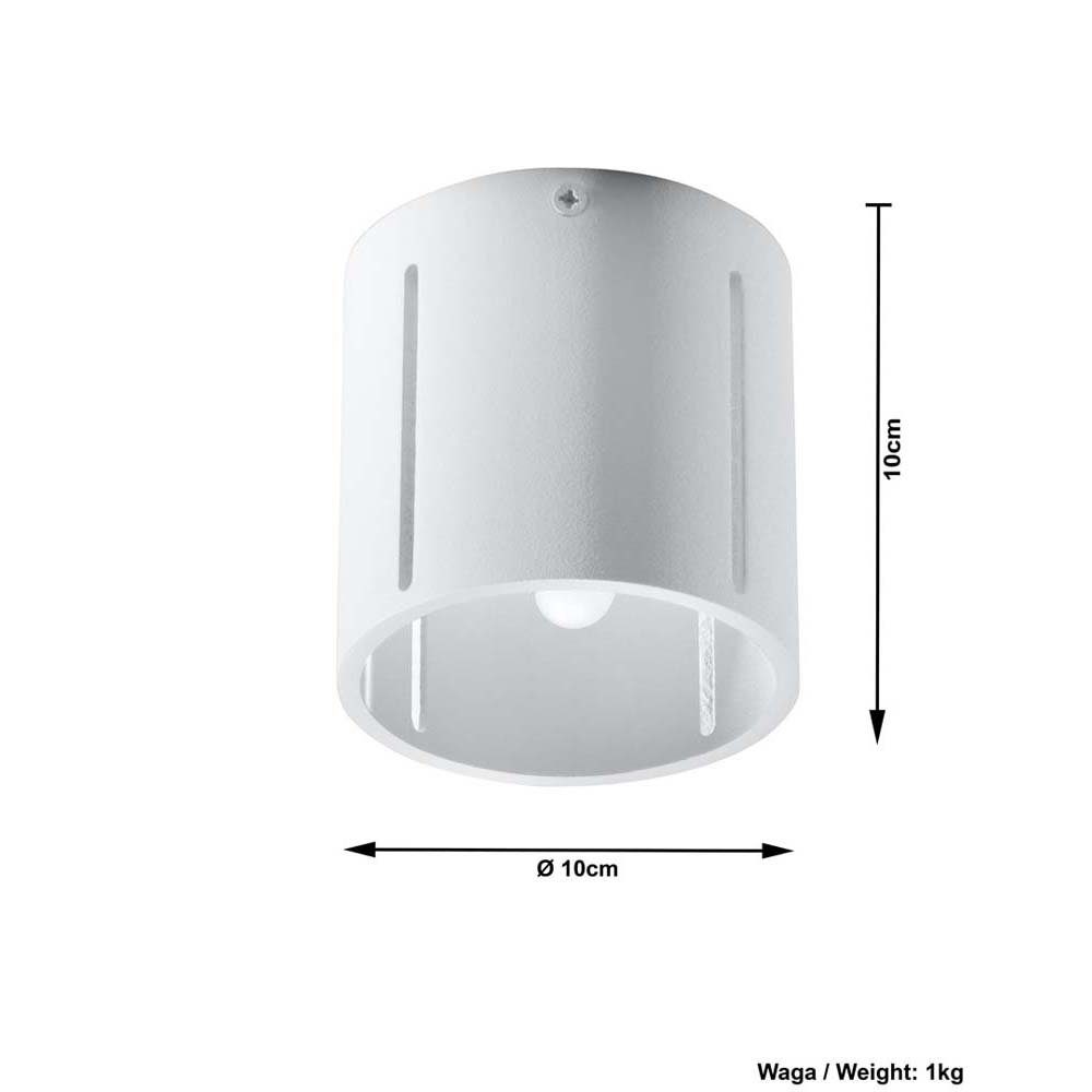 cm H Deckenlampe DOWN etc-shop ALU Wohnzimmer 10 Deckenleuchte Deckenstrahler, UP inklusive, & Leuchtmittel Weiß nicht