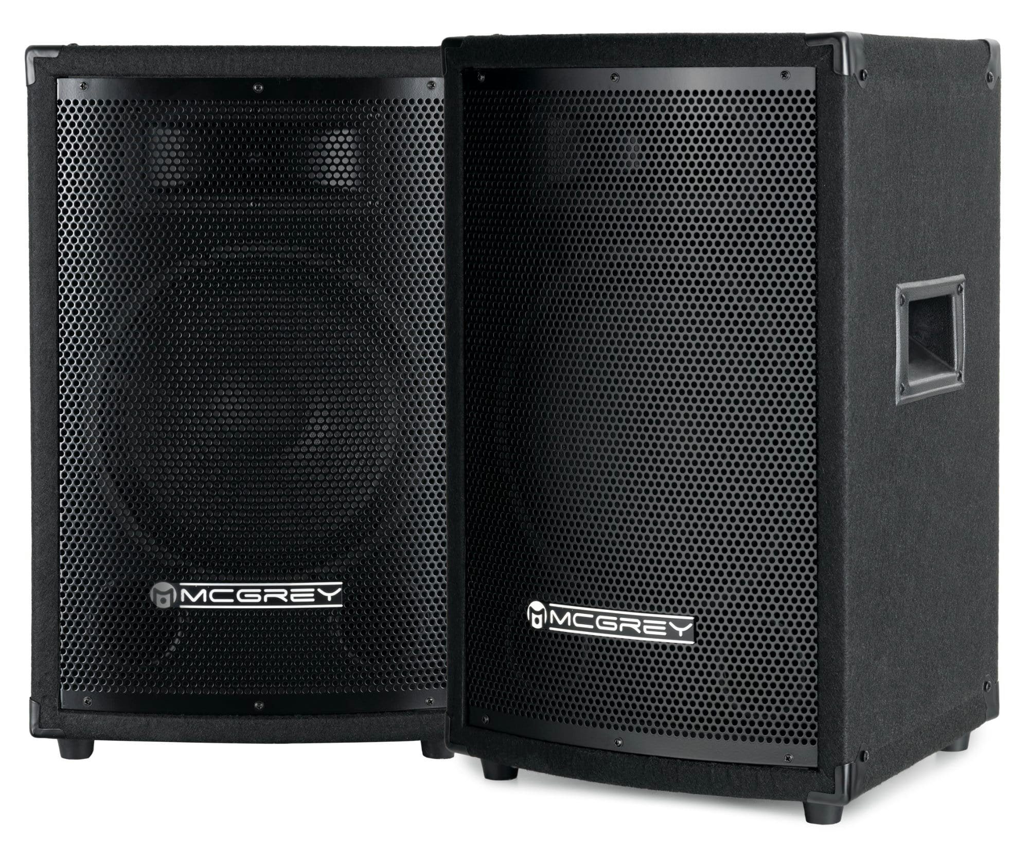 McGrey TP-10 DJ PA Box 25cm (10) Subwoofer, 2-Wege System, Holzgehäuse Lautsprecher (Nein, 200 W, Paar Passiv-Speaker mit Boxenflansch)