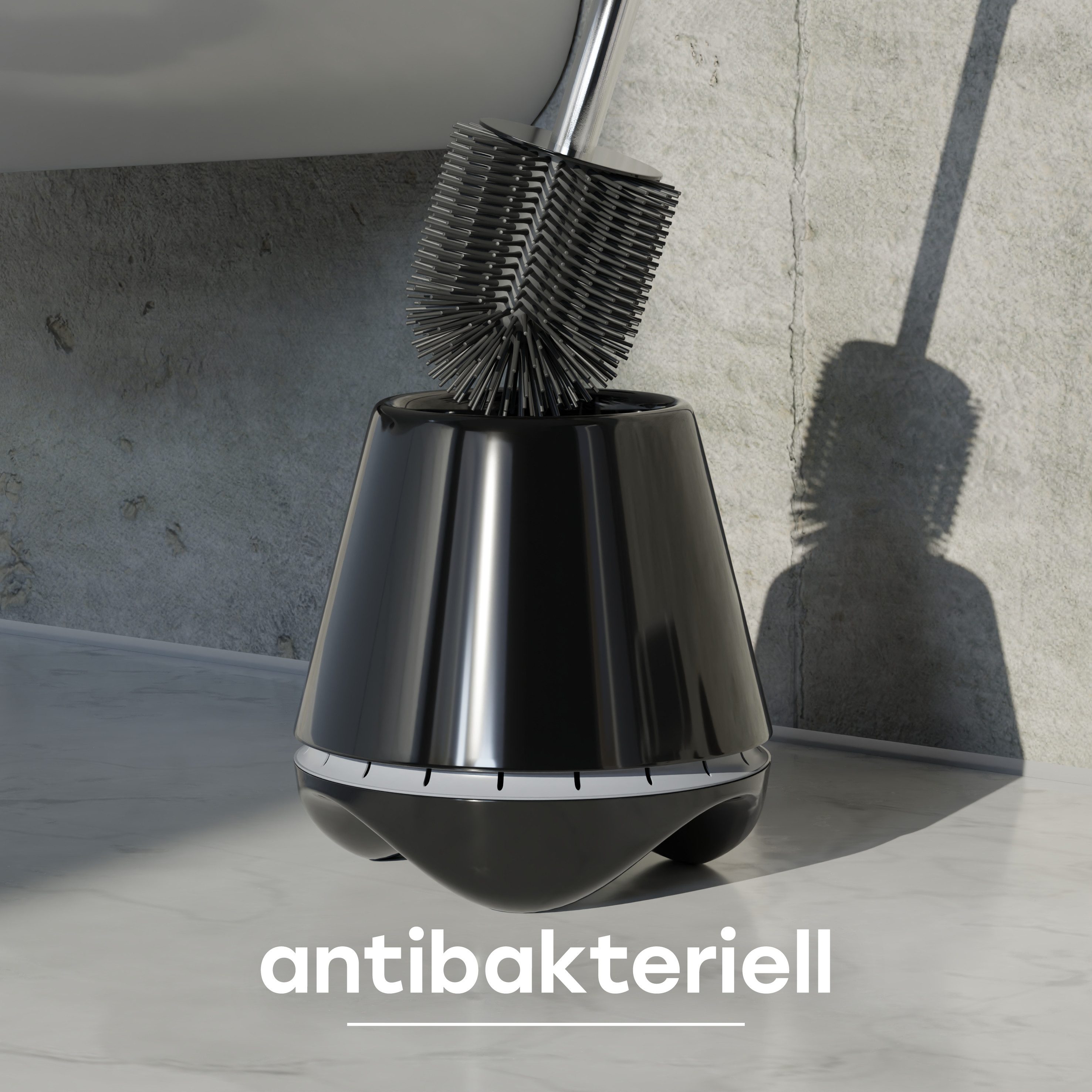 SAVEGA WC-Reinigungsbürste SAVEGA - Innovative Toilettenbürste aus Silikon, Toilettenreinigung, (Packung, 2-tlg), Borstenfrei, Lüftungsschlitze für die Wasserve – Bild 2 von 5
