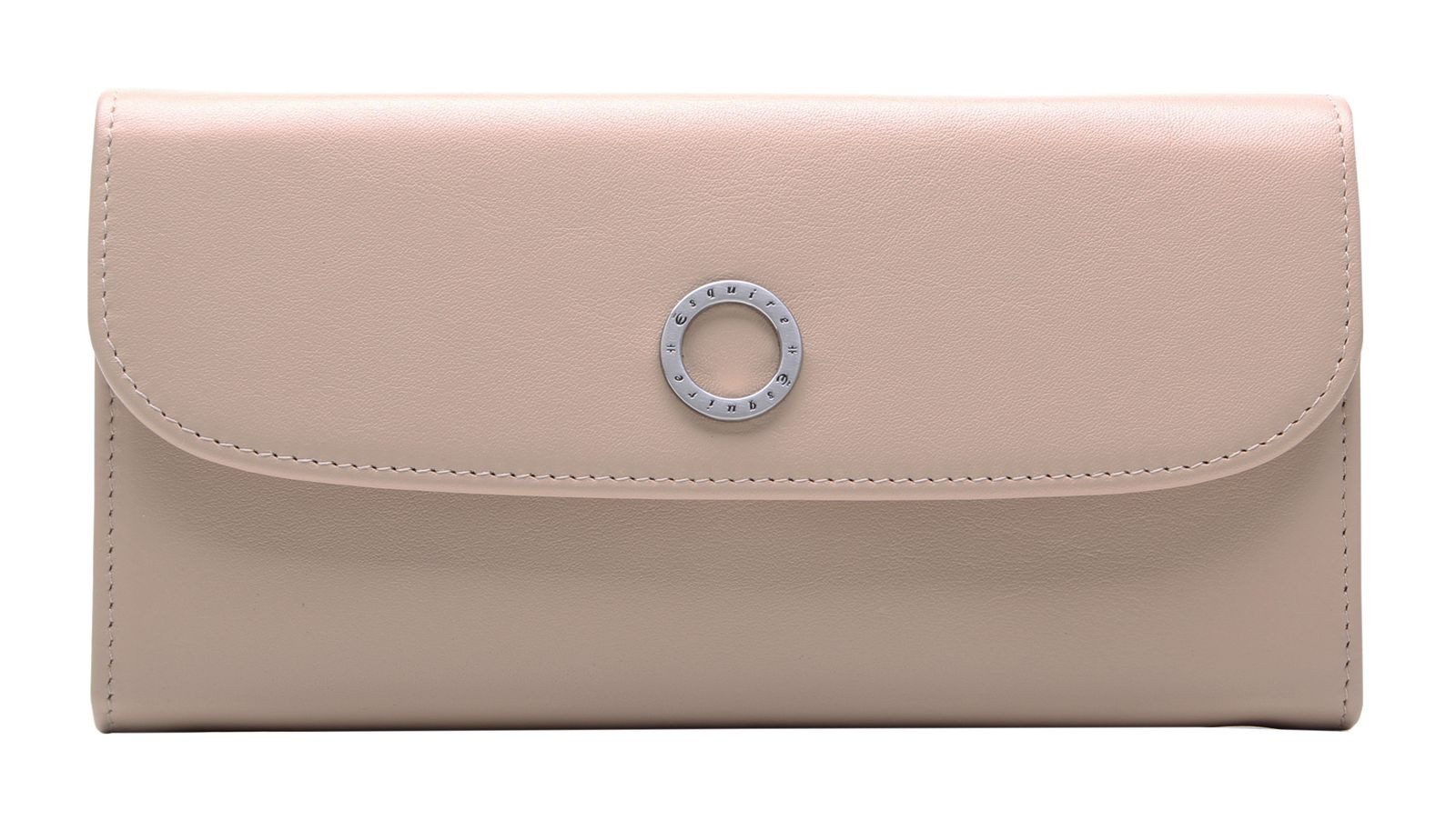 Esquire Geldbörse Ladies Long Wallet, aus echtem Leder mit RFID-Blocker Schutz