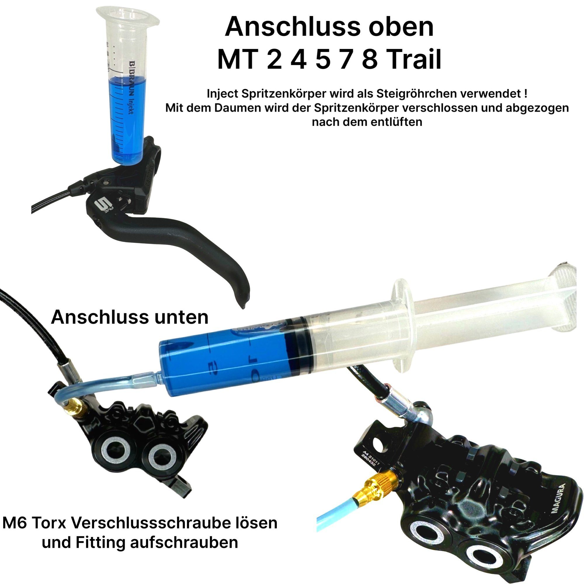 Fantic26 Felgenbremse Service Kit inkl. 100ml Royal Blood Öl MAGURA