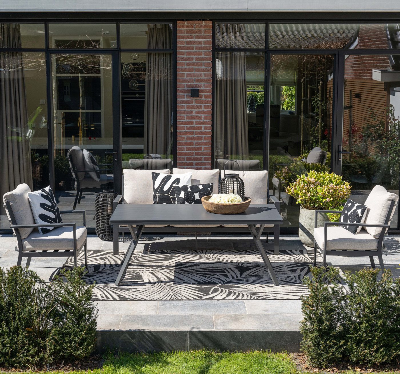 Garden Impressions Gartenlounge-Set Sergio Sofa 4-teilig, Premium Dining Set, Gartenmöbelset, (4-tlg)