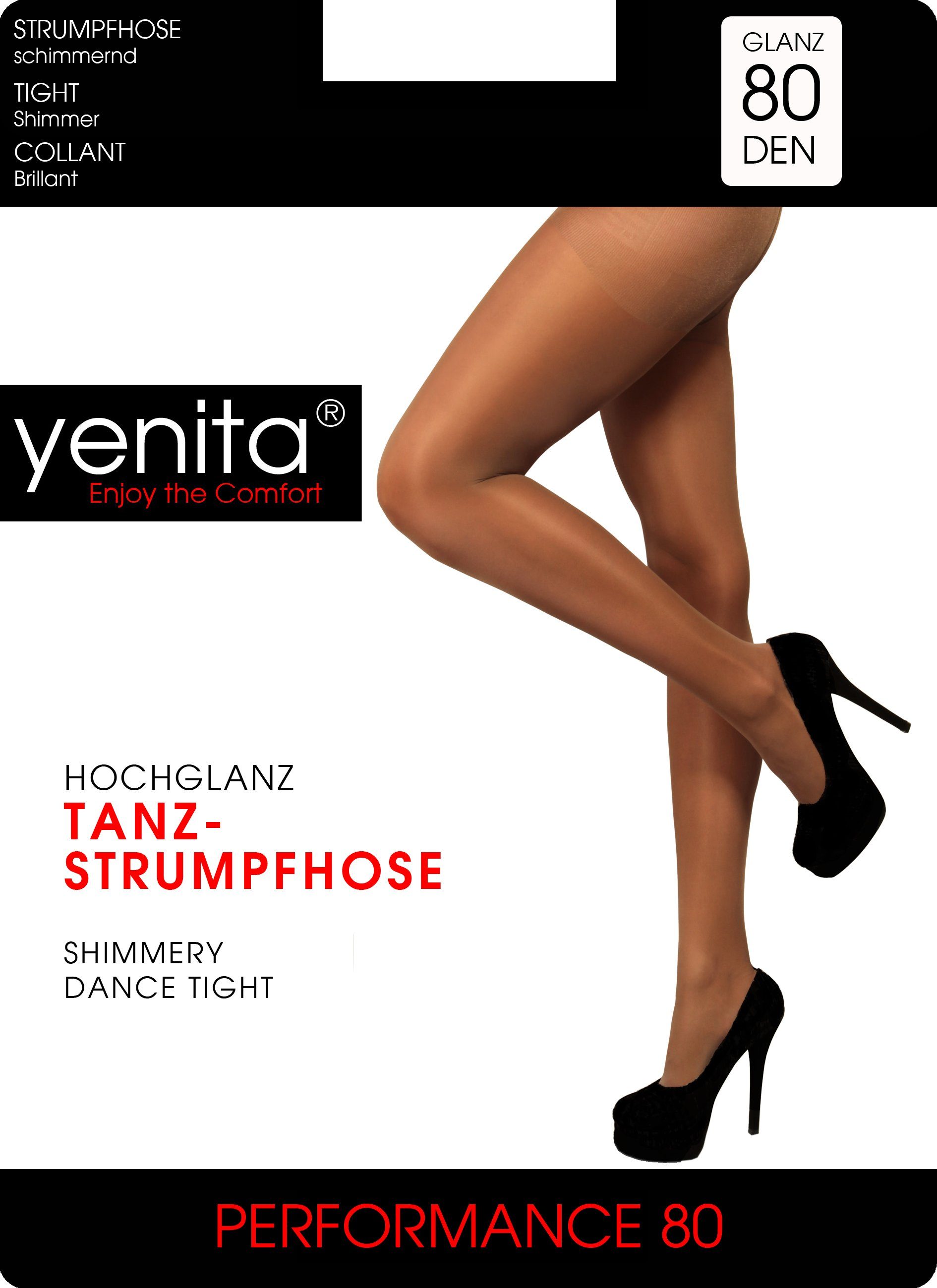 Yenita® Strumpfhose 80 DEN (2 St) mit schimmernd glänzender Optik – Bild 5 von 5