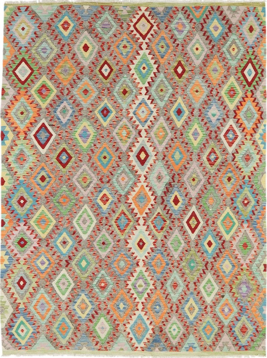 Afghan rechteckig, 3 Trading, Nain Handgewebter Orientteppich Orientteppich, mm Höhe: 219x293 Kelim Moderner Heritage