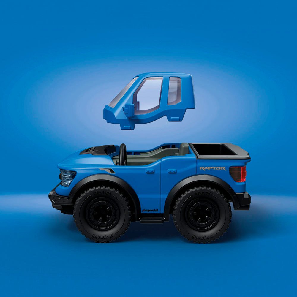Playmobil® PLAYMOBIL X Ford F-150 Raptor (71858), Cars Konstruktions-Spielset, (26 St), Made in Europe – Bild 5 von 5