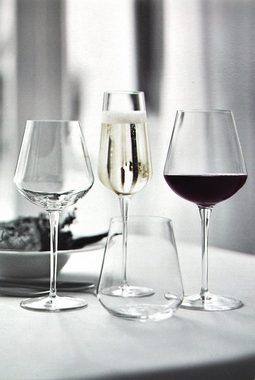 Bormioli Rocco Weinglas 6er Set Weingläser Small inAlto 38 cl aus Kristallglas, Glas
