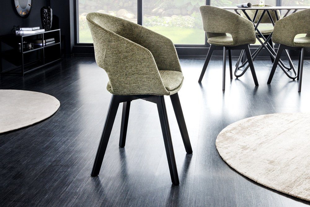 riess-ambiente Polsterstuhl NORDIC STAR grün / schwarz (Einzelartikel, 1 St günstig online kaufen