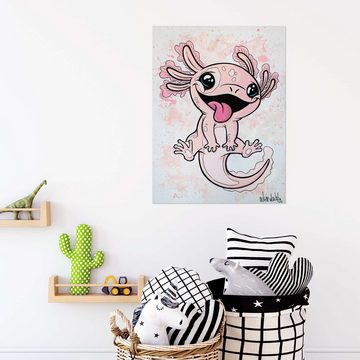 Posterlounge Wandfolie A.DOUBLE.U, Axolotl, Kinderzimmer Kindermotive