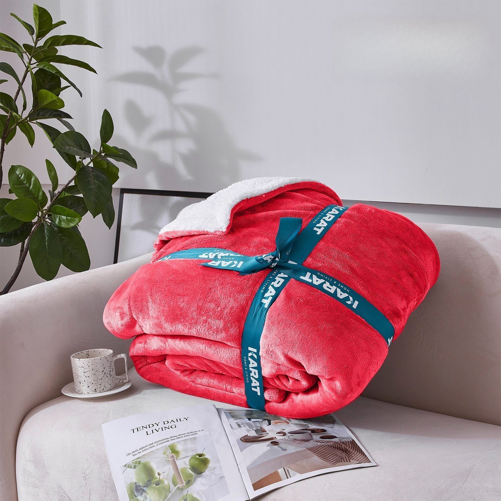 Wohndecke Glory, flauschige Wohndecke, verschiedene Größen und Farben, Kara günstig online kaufen