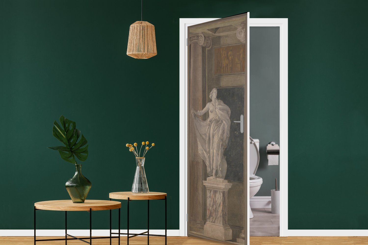 bedruckt, - cm Fototapete MuchoWow (1 Gemälde Battista 75x205 St), für Türaufkleber, Matt, Türtapete Tür, von Giovanni Tiepolo, Metaphysik