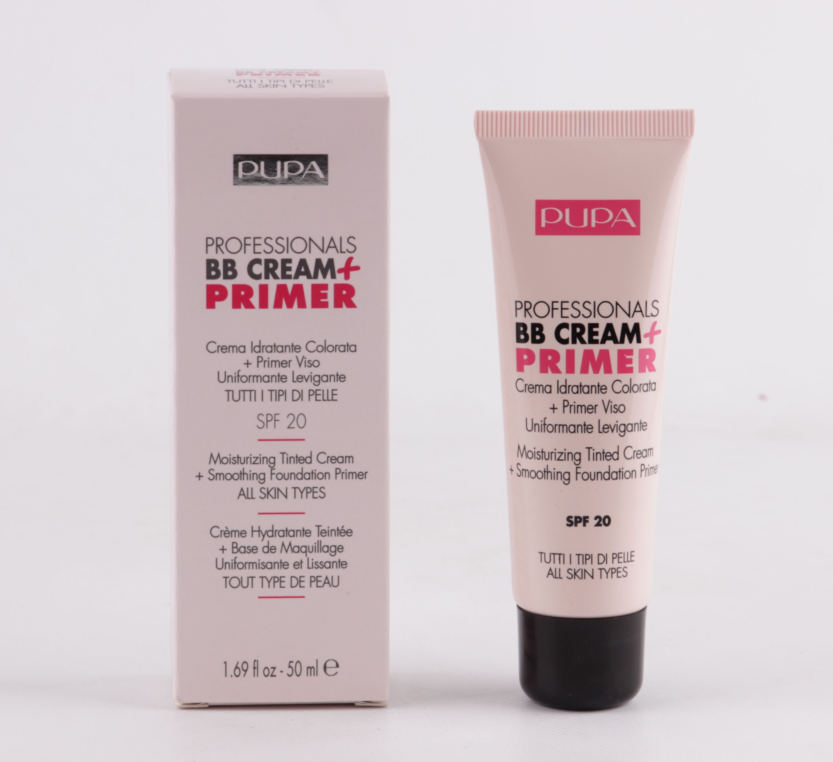 Pupa Milano Foundation Pupa - Prof. BB Cream + Primer - 50ml SPF 20 - 002 Sand