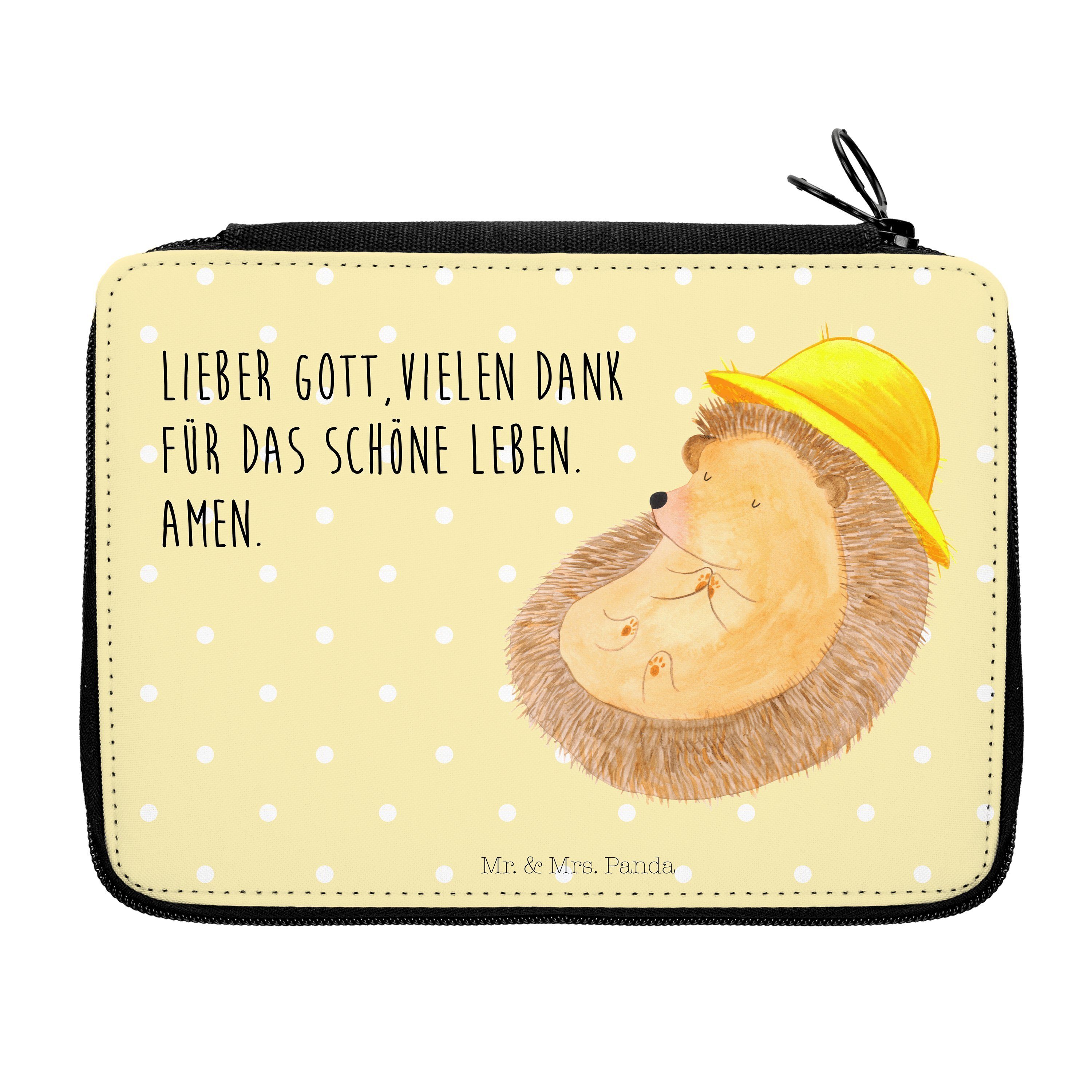 Mr. & Mrs. Panda Federmäppchen Igel betet Gelb Pastell Geschenk