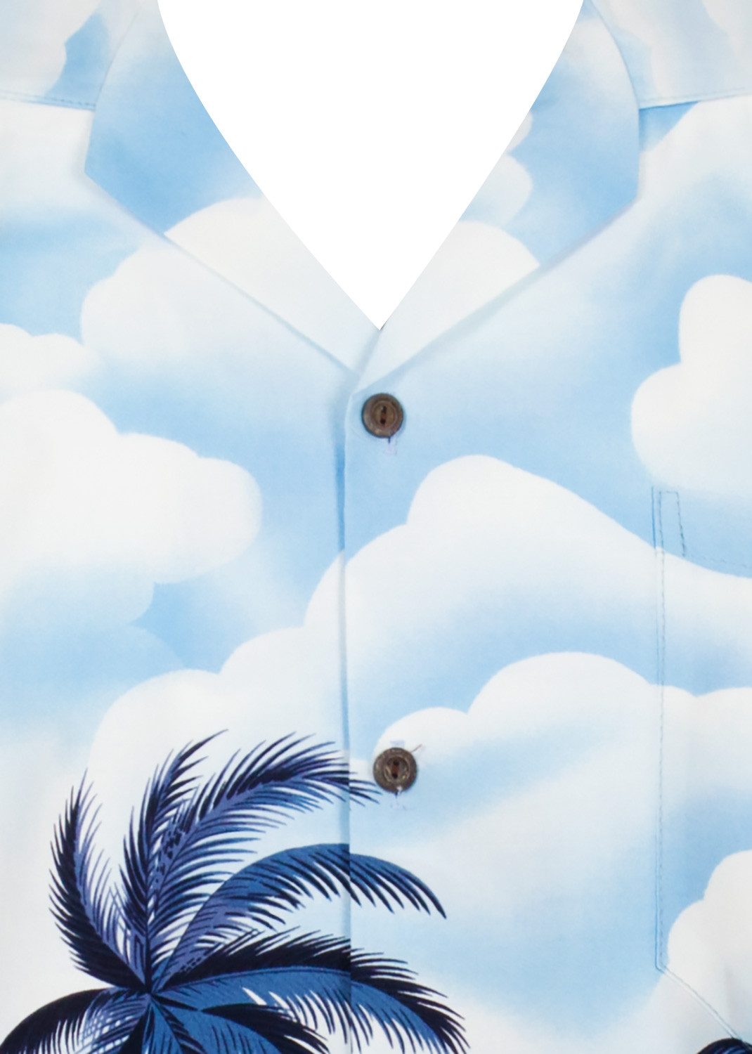 KY's Hawaiihemd Palmbeach Original Hawaiihemd mit 100% Kokosnuss-Knöpfen günstig online kaufen