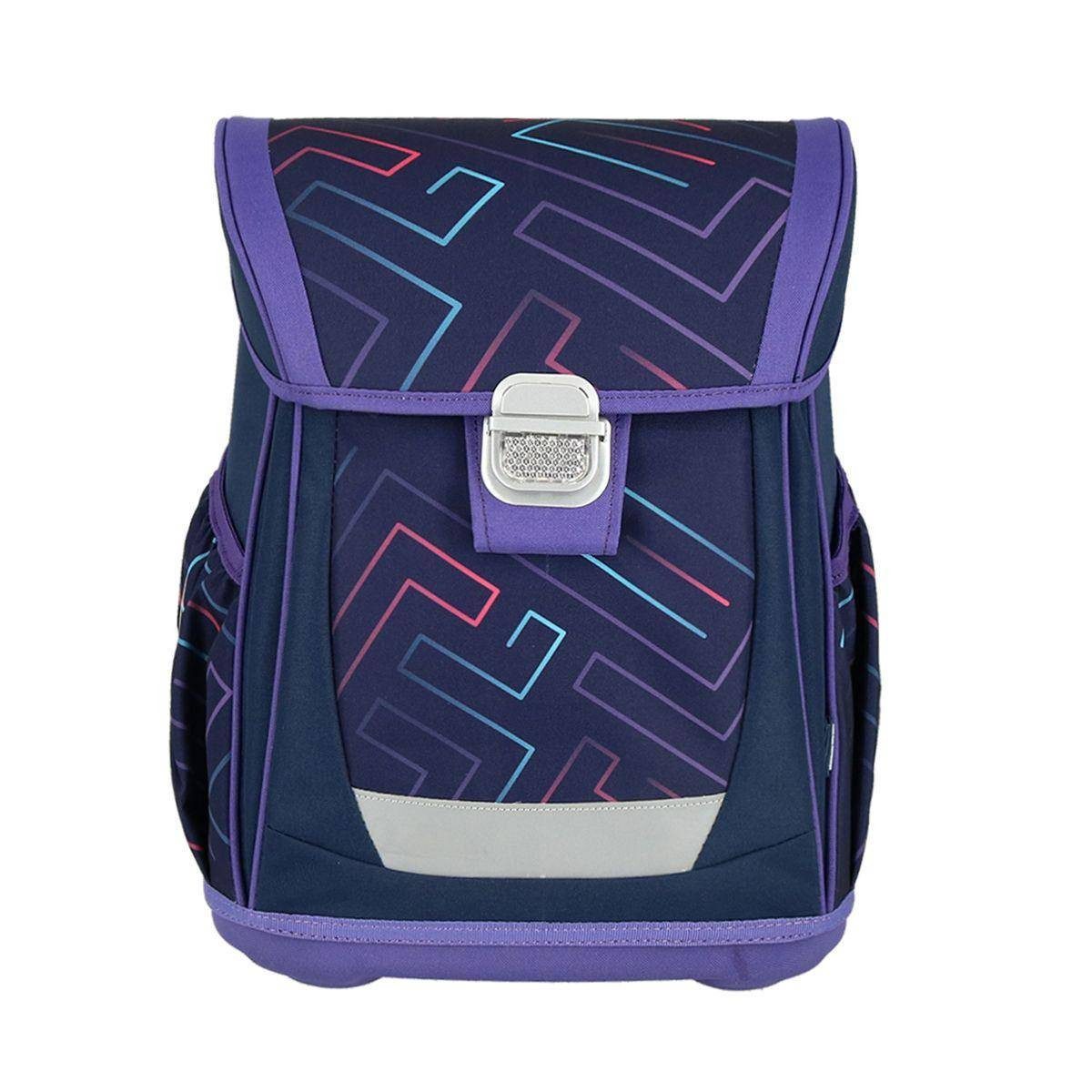 Spirit Schulranzen SPIRIT Schulranzen Set Color Lines 4 teilig Serie COOL