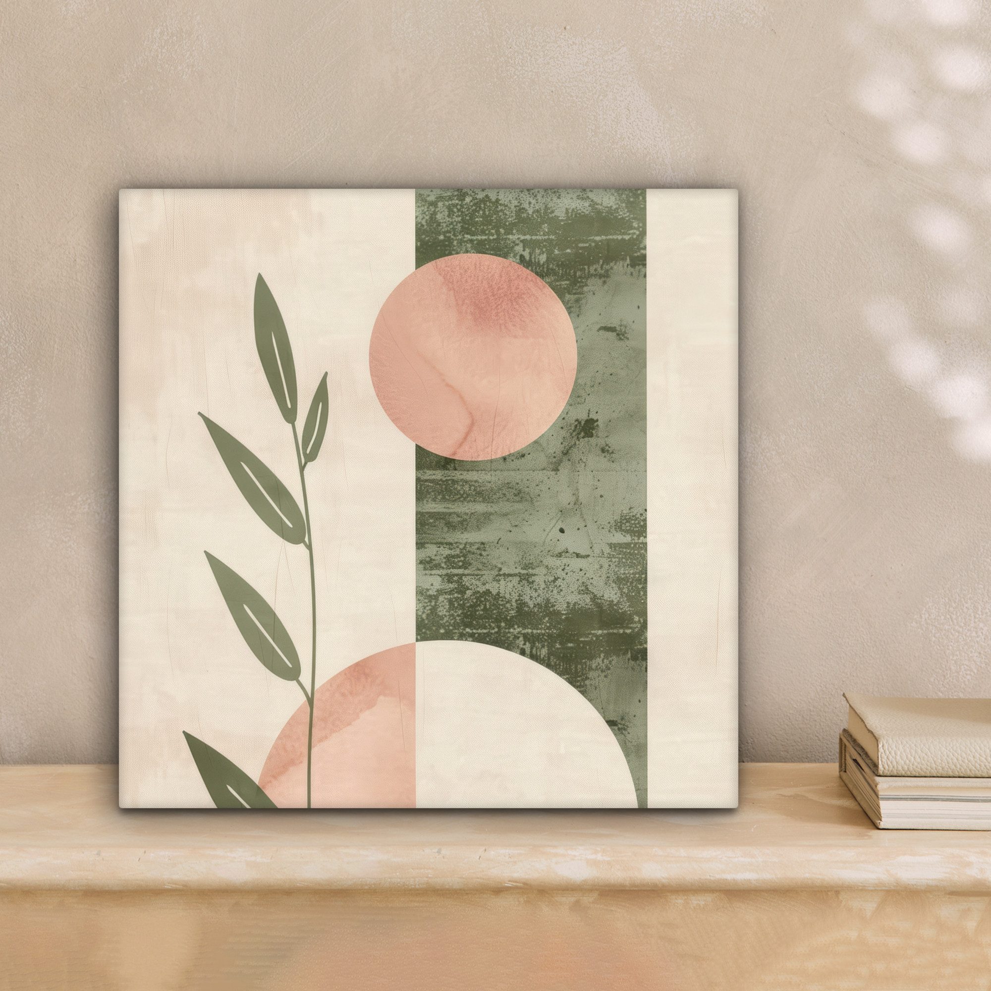 OneMillionCanvasses® Leinwandbild Geometrisch - Rosa - günstig online kaufen