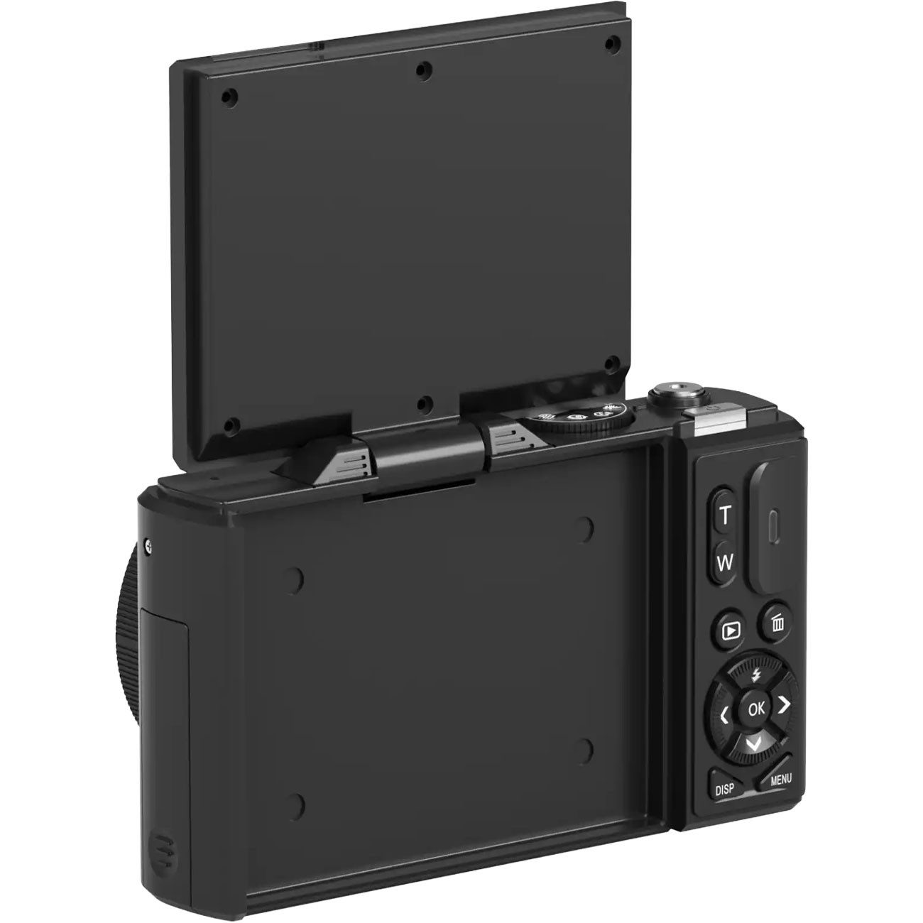 Denver 5K Digitalkamera 75MP Vlogging Kamera 18x Zoom 180 Grad Klappdisplay Kompaktkamera (75 MP, WLAN (Wi-Fi 802.11 b/g/n), 16 Megapixel CMOS-Sensor, 5K Ultra  – Bild 3 von 5