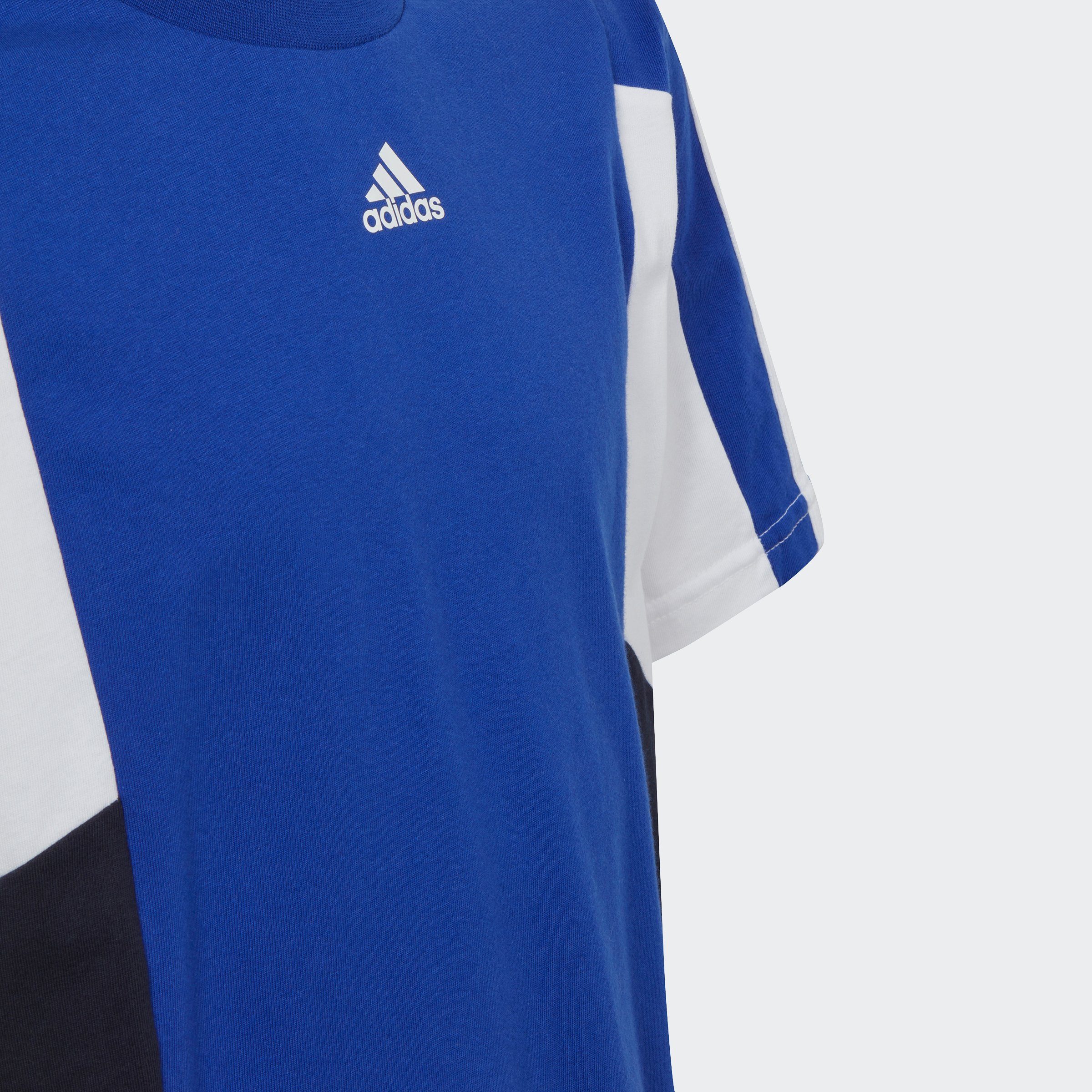 / REGULAR Lucid COLORBLOCK Legend Sportswear White 3-STREIFEN / Ink T-Shirt adidas FIT Semi Blue