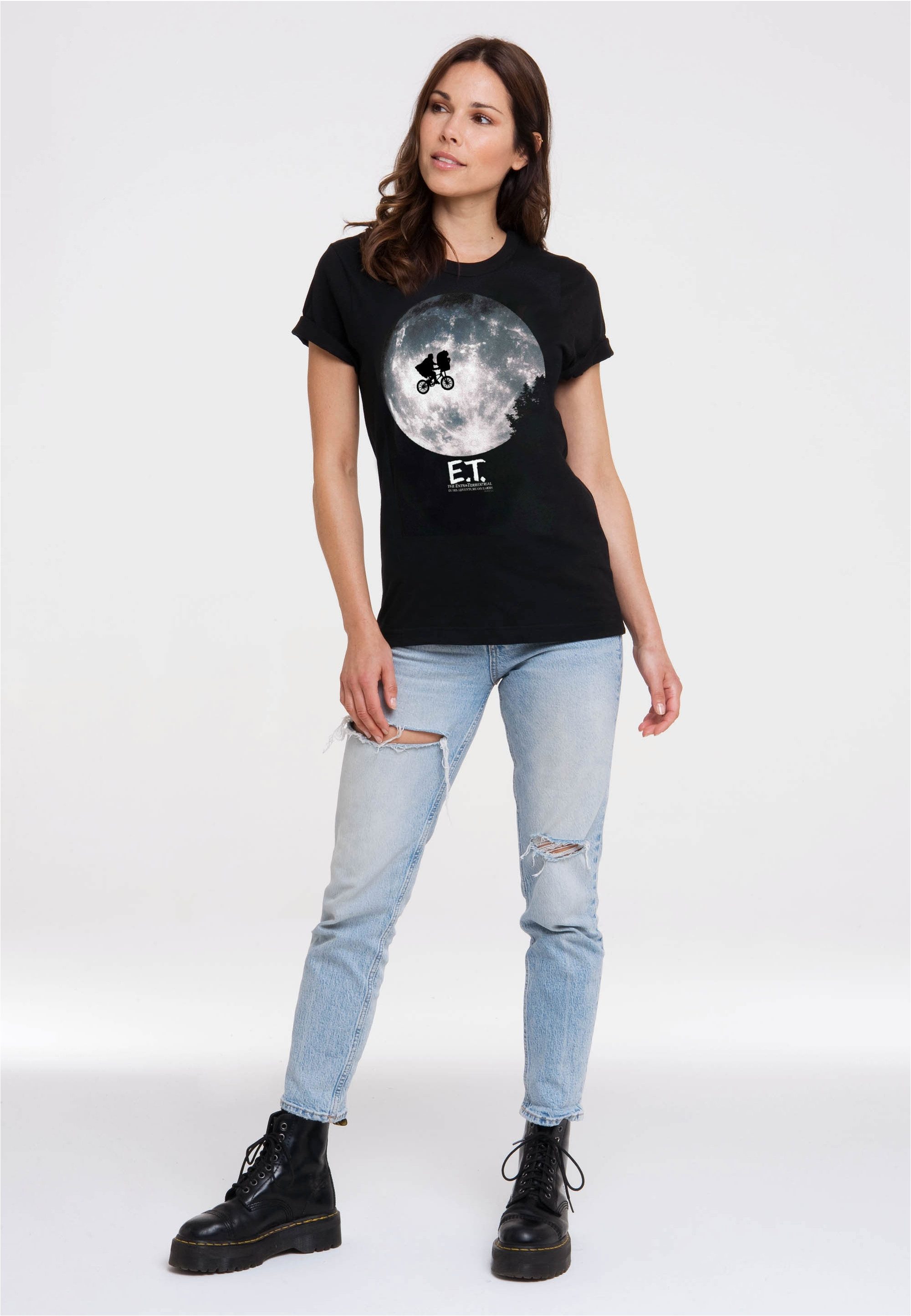 LOGOSHIRT T-Shirt E.T. - Mond mit coolem Print