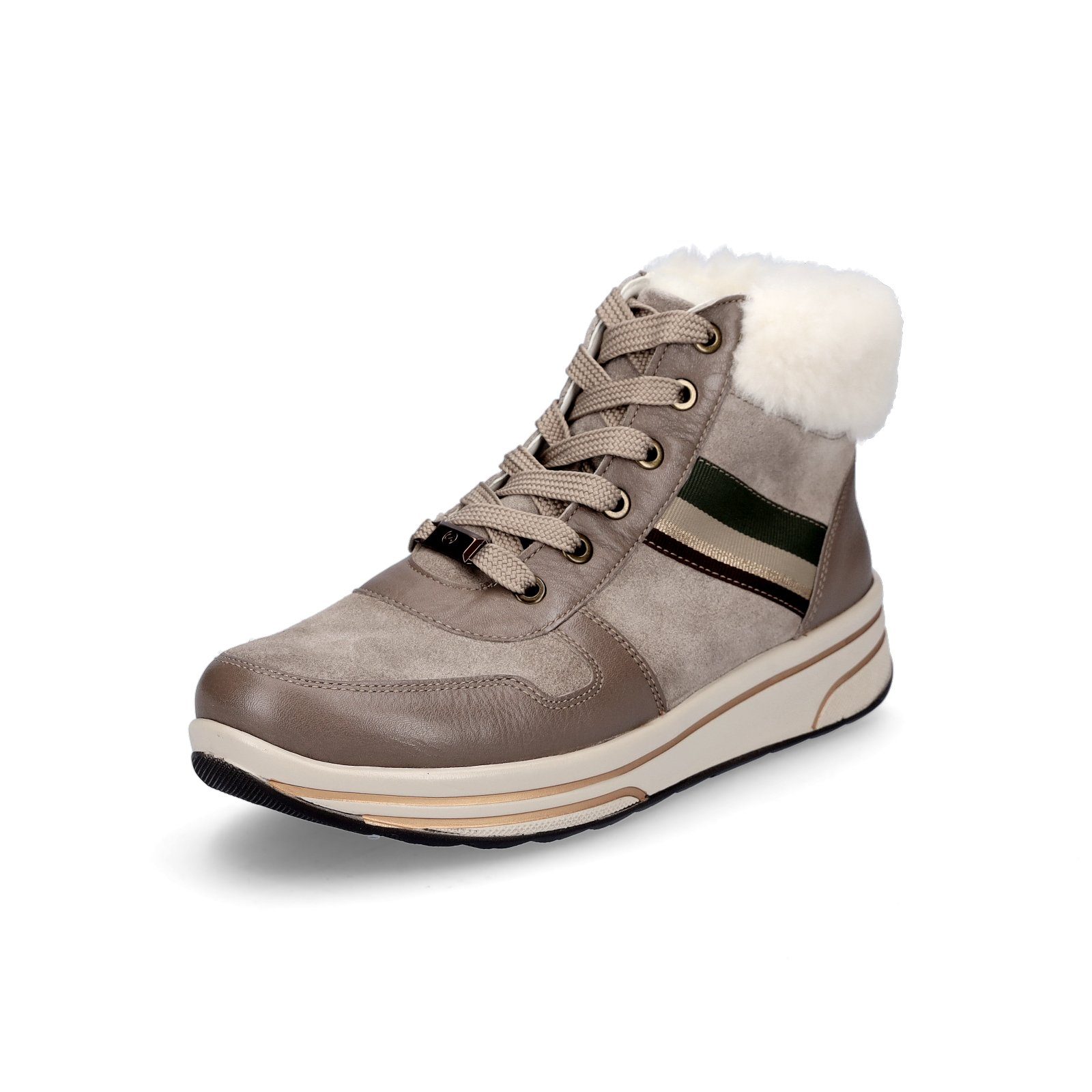 Ara Damen High-Top Sneaker grau beige Sneaker