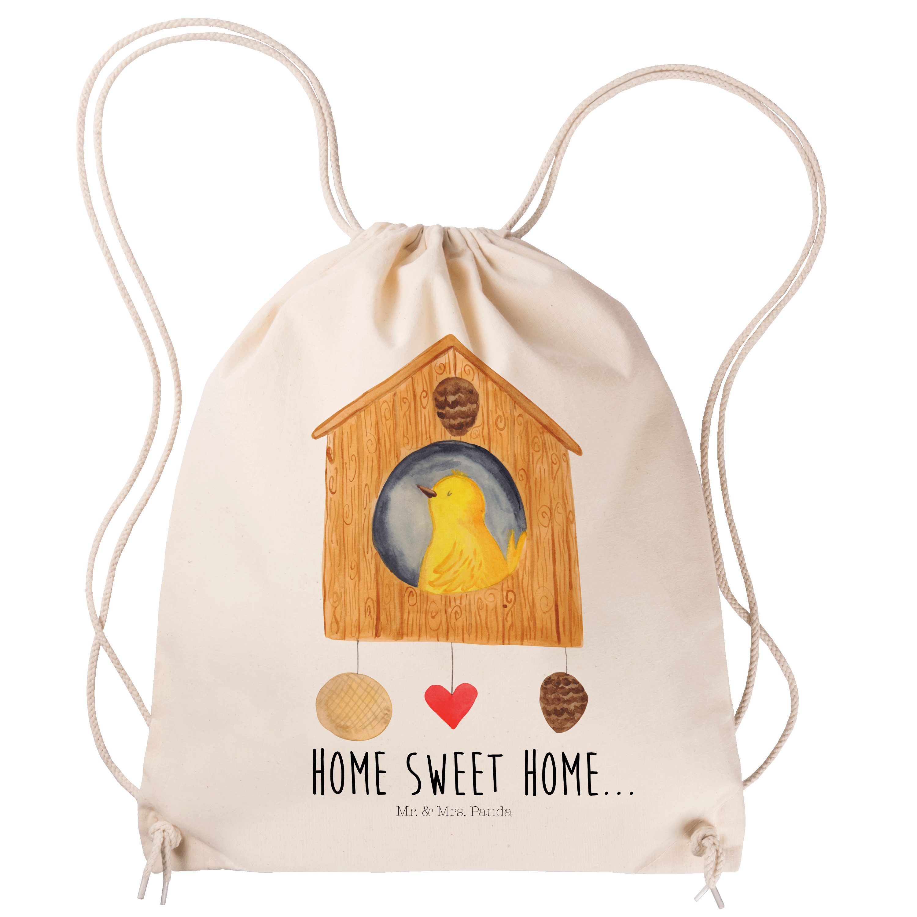Mr. & Mrs. Panda Sporttasche »Vogelhaus sweet Home Transparent