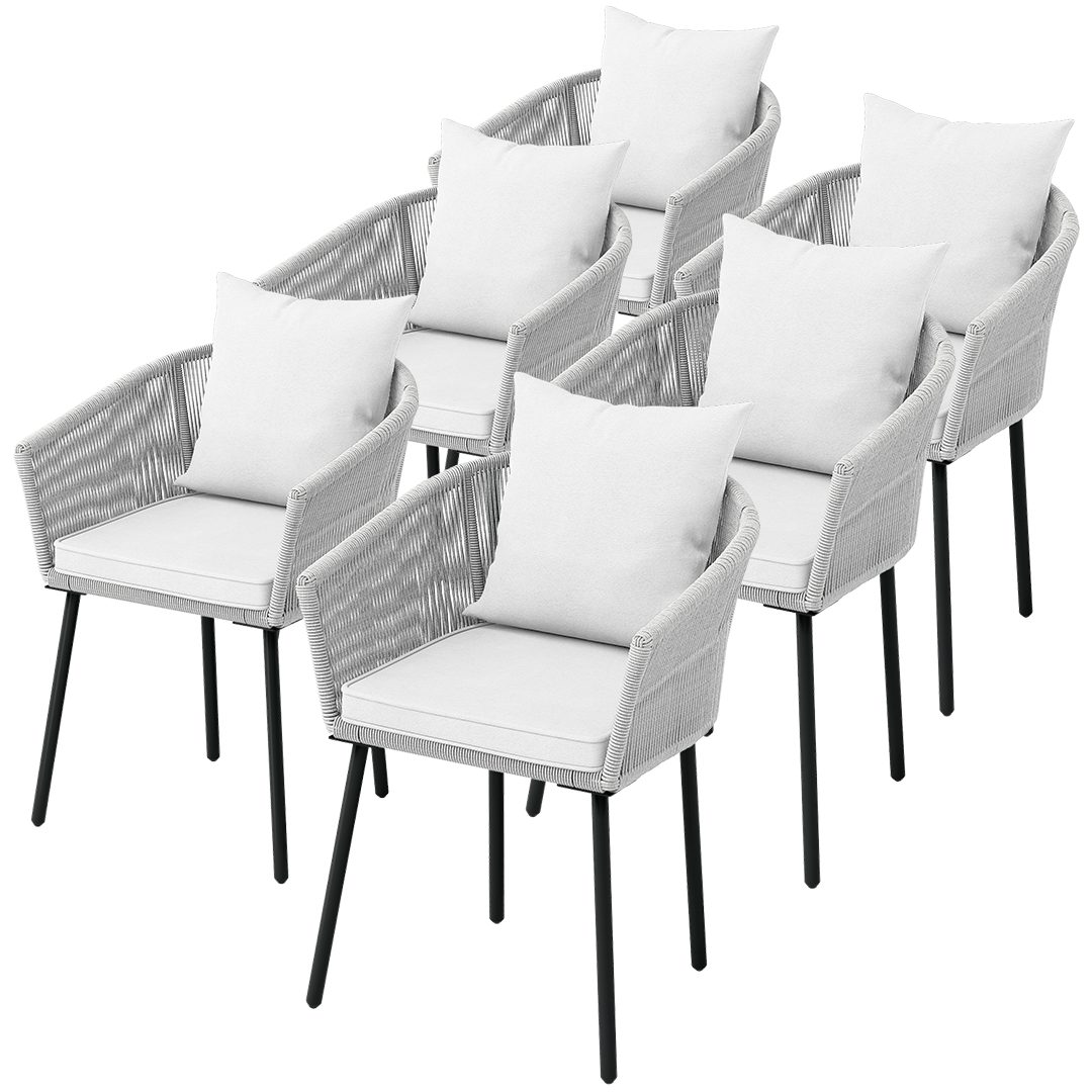 STEELSØN Gartenstuhl Nair (6 Stück), Polyrattan-Seil günstig online kaufen
