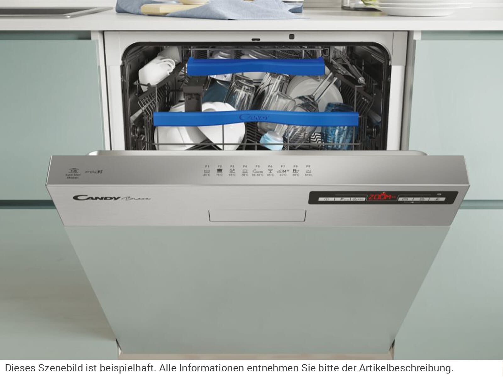 Candy teilintegrierbarer Geschirrspüler 32901477, 10.9 l, 16 Maßgedecke, autoOpen dry autom. Türöffnung