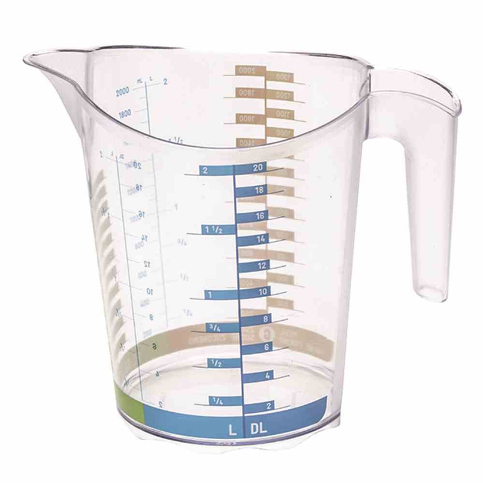 ROTHO Messbecher Messbecher "Domino" 2,0 l, Kunststoff