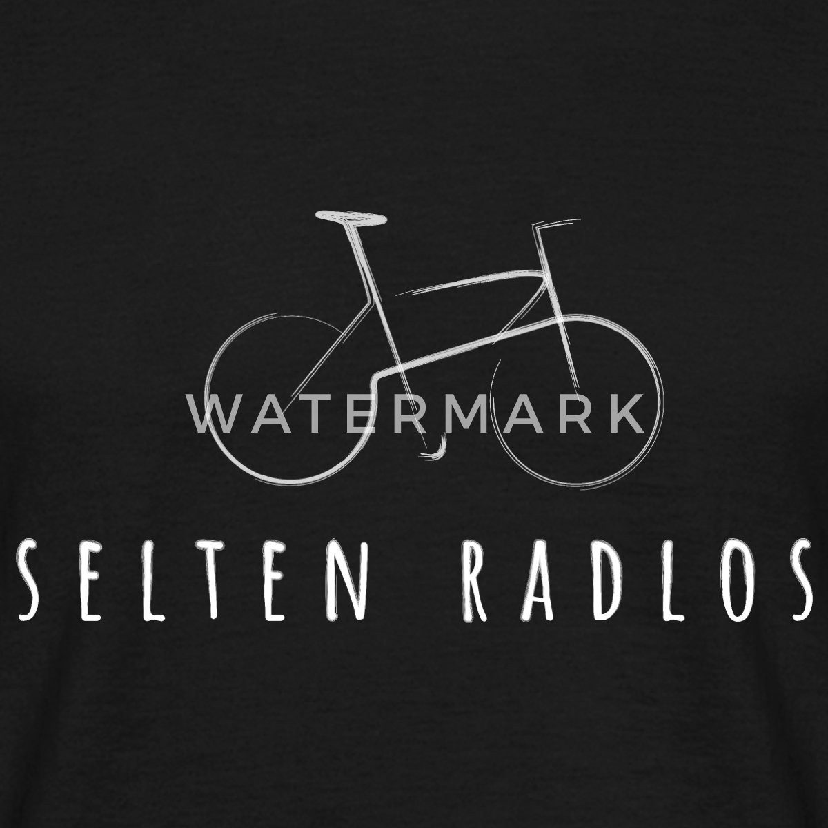 Spreadshirt T-Shirt Fahrrad Geschenk Selten Radlos günstig online kaufen