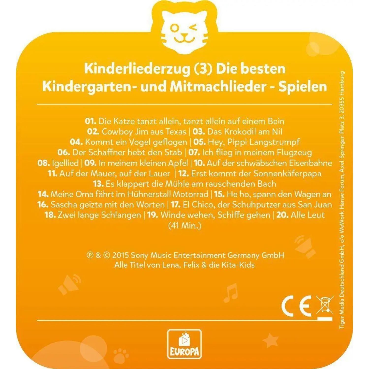 Tiger Media Deutschland GmbH Hörspiel tigercard - Kinderliederzug - Folge 3: Die besten...