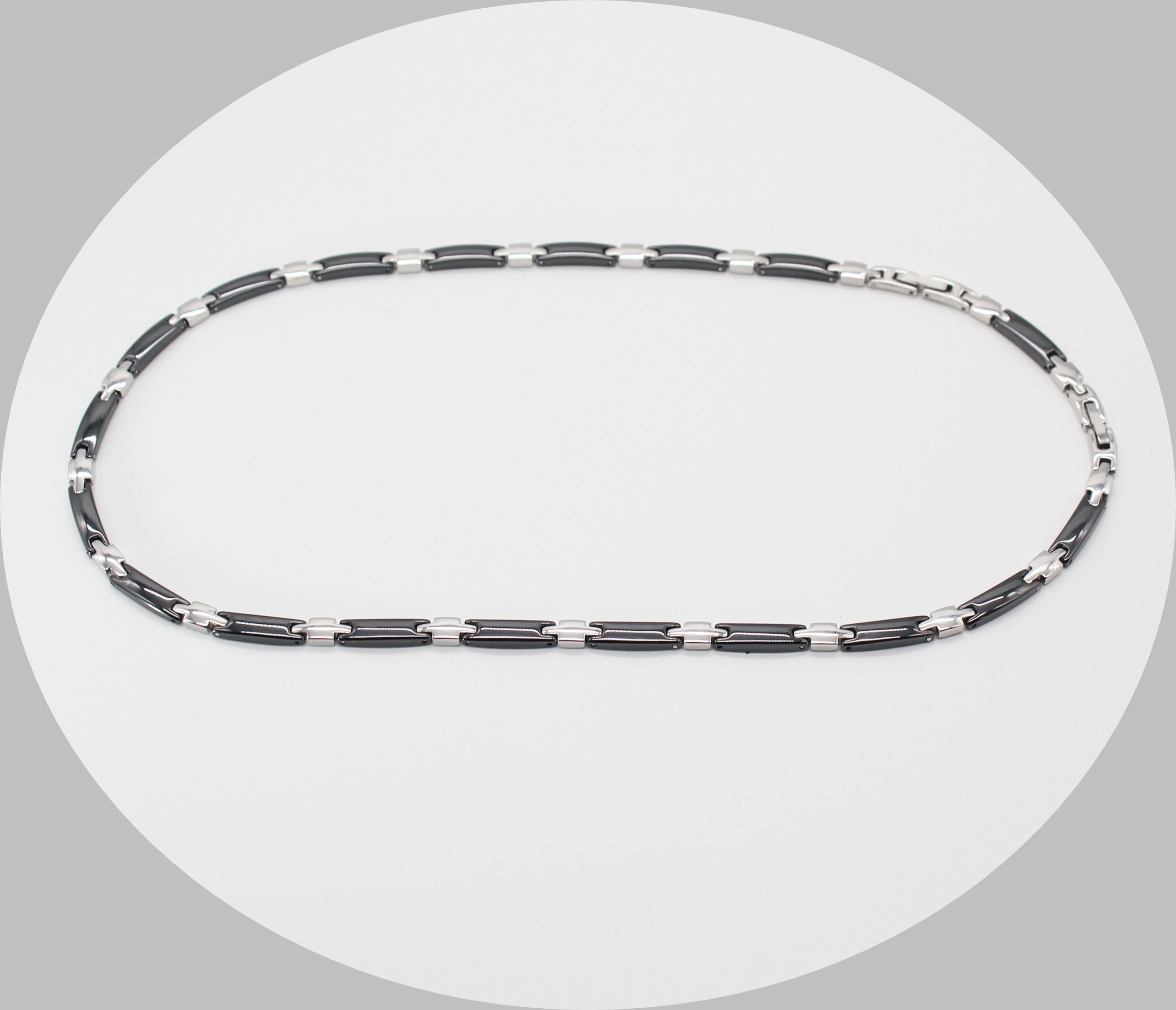 ELLAWIL Collier Edelstahl- Keramikkette Halskette Damenkette Kette Gliederh günstig online kaufen