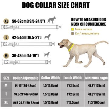 CALIYO Hunde-Halsband Militär Halsband Taktisches Hundehalsband mit Griff, für Mittlere Große Hunde Training Jagd, mit Robuste Metallschnalle