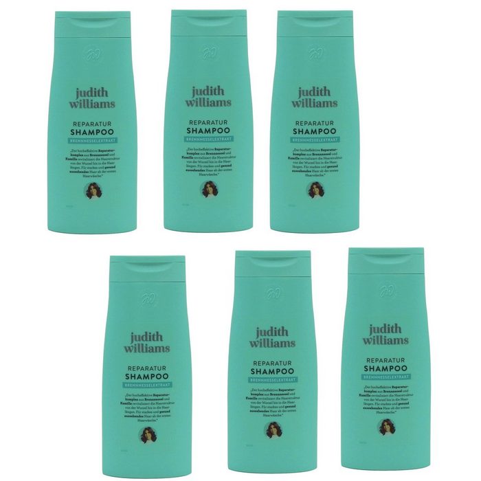 judith williams COSMETICS Haarshampoo Haircare 6x Reparatur Shampoo 300ml Reparaturshampoo Volumen Haare Pflege