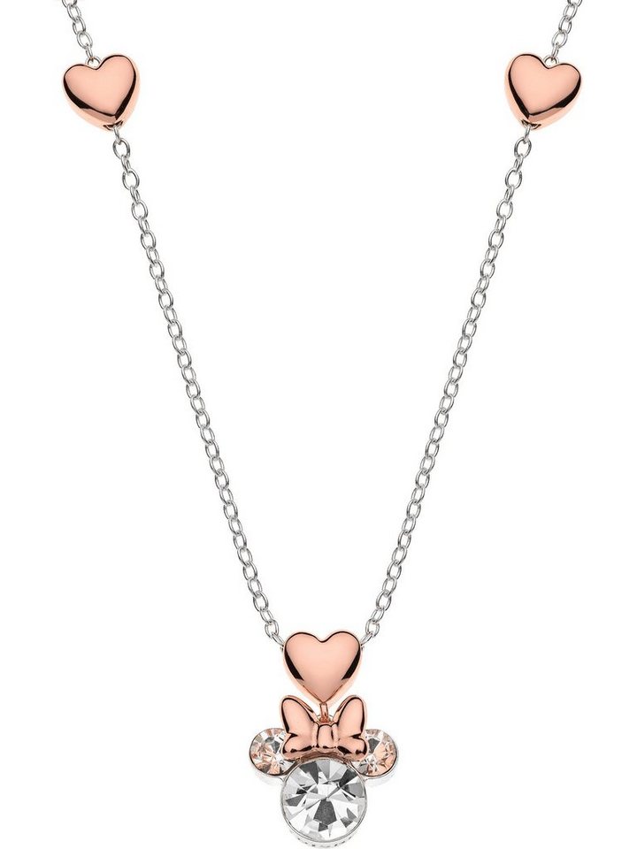 DISNEY Jewelry Collier Disney Mädchen-Kinderkette 925er Silber 1 Kristall