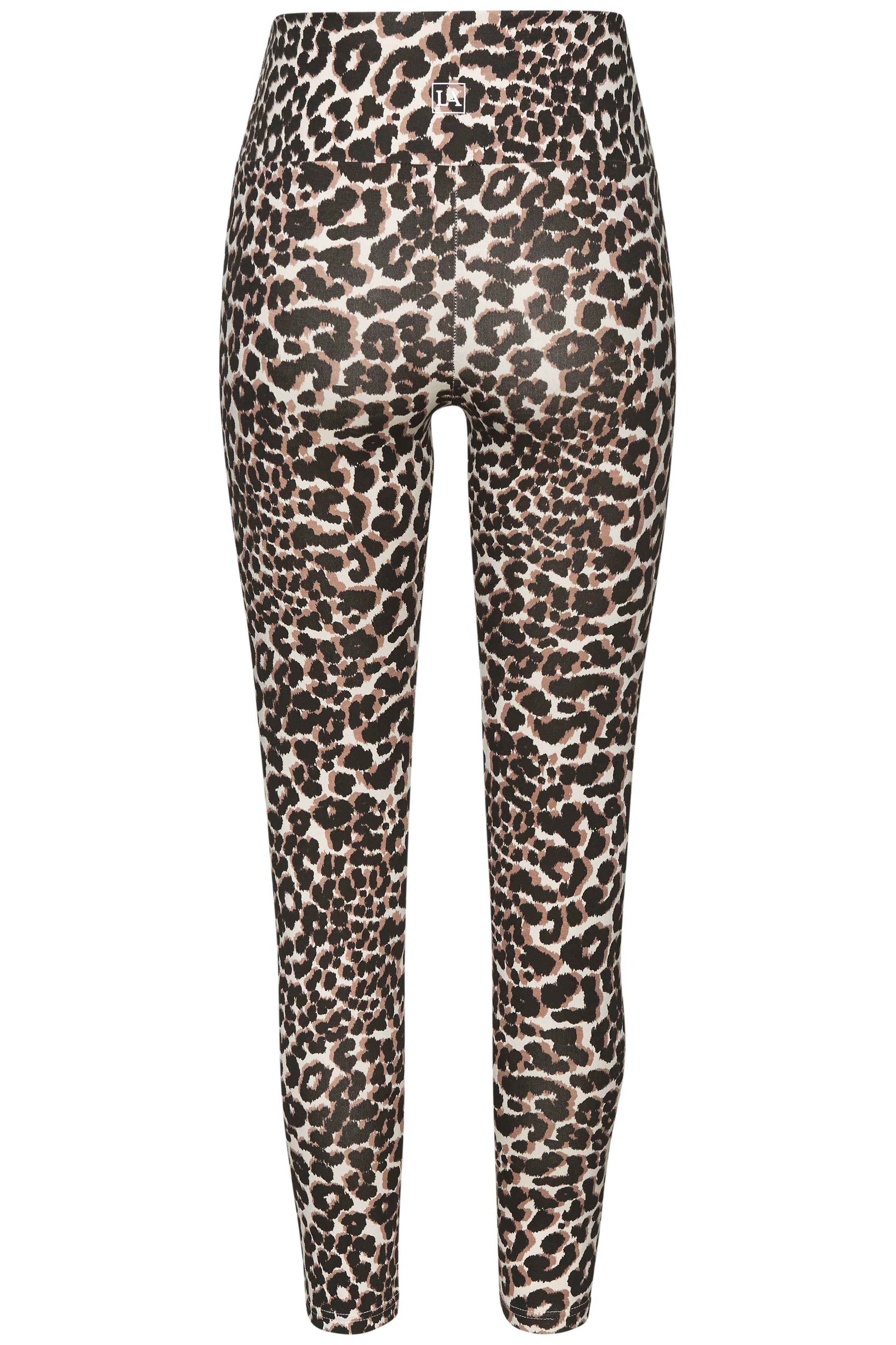 LASCANA ACTIVE Leggings in Leopardenmuster, mit breitem Bündchen – Bild 4 von 5