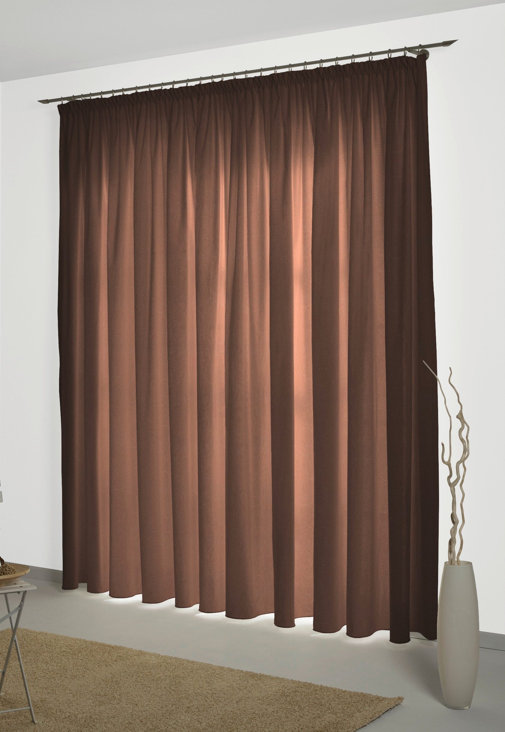 Wirth Vorhang NEUFAHRN (1 St), Smokband, blickdicht, Jacquard