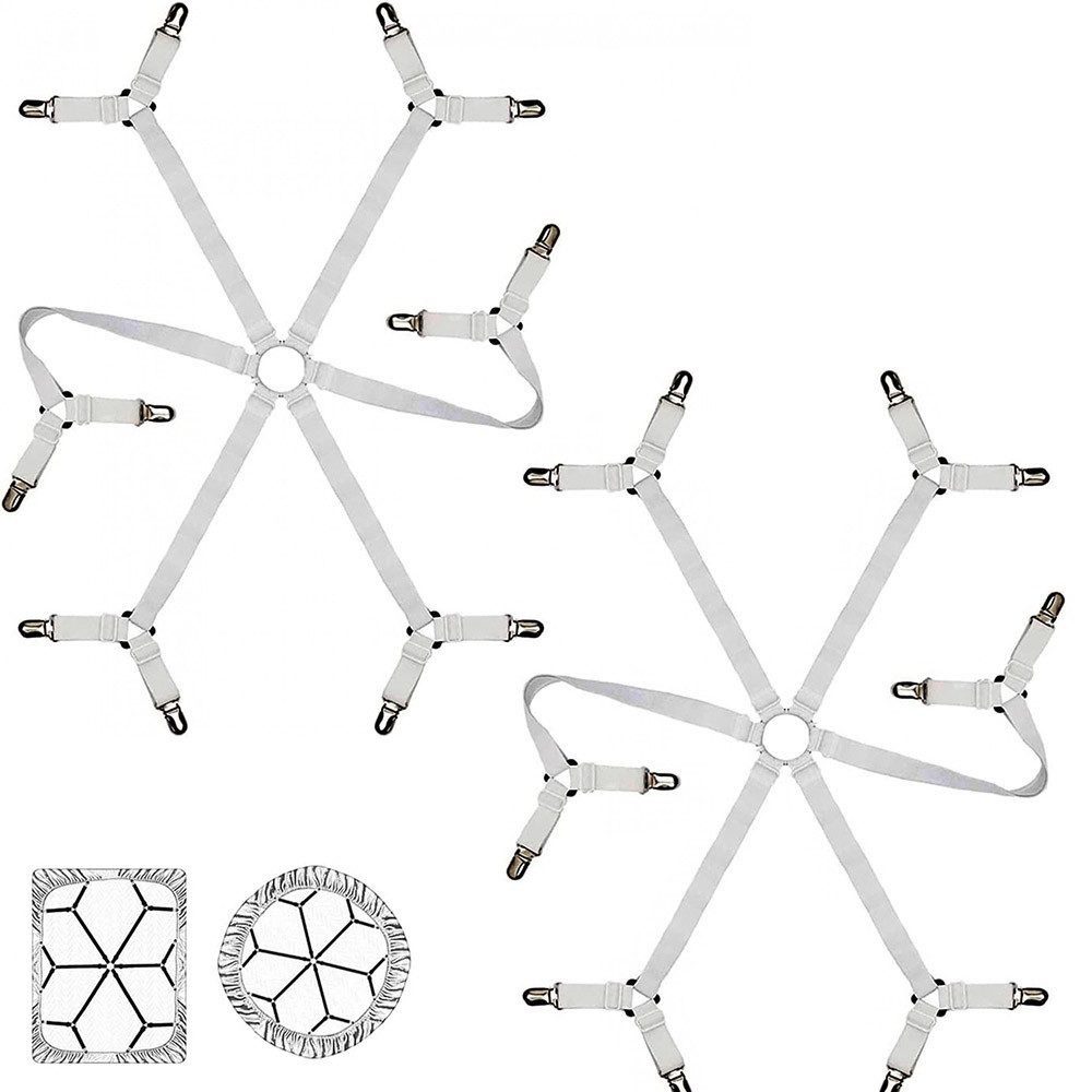 FELIXLEO Spannbettlaken Bettlakenspanner Elastische Verstellbare Bettlaken günstig online kaufen