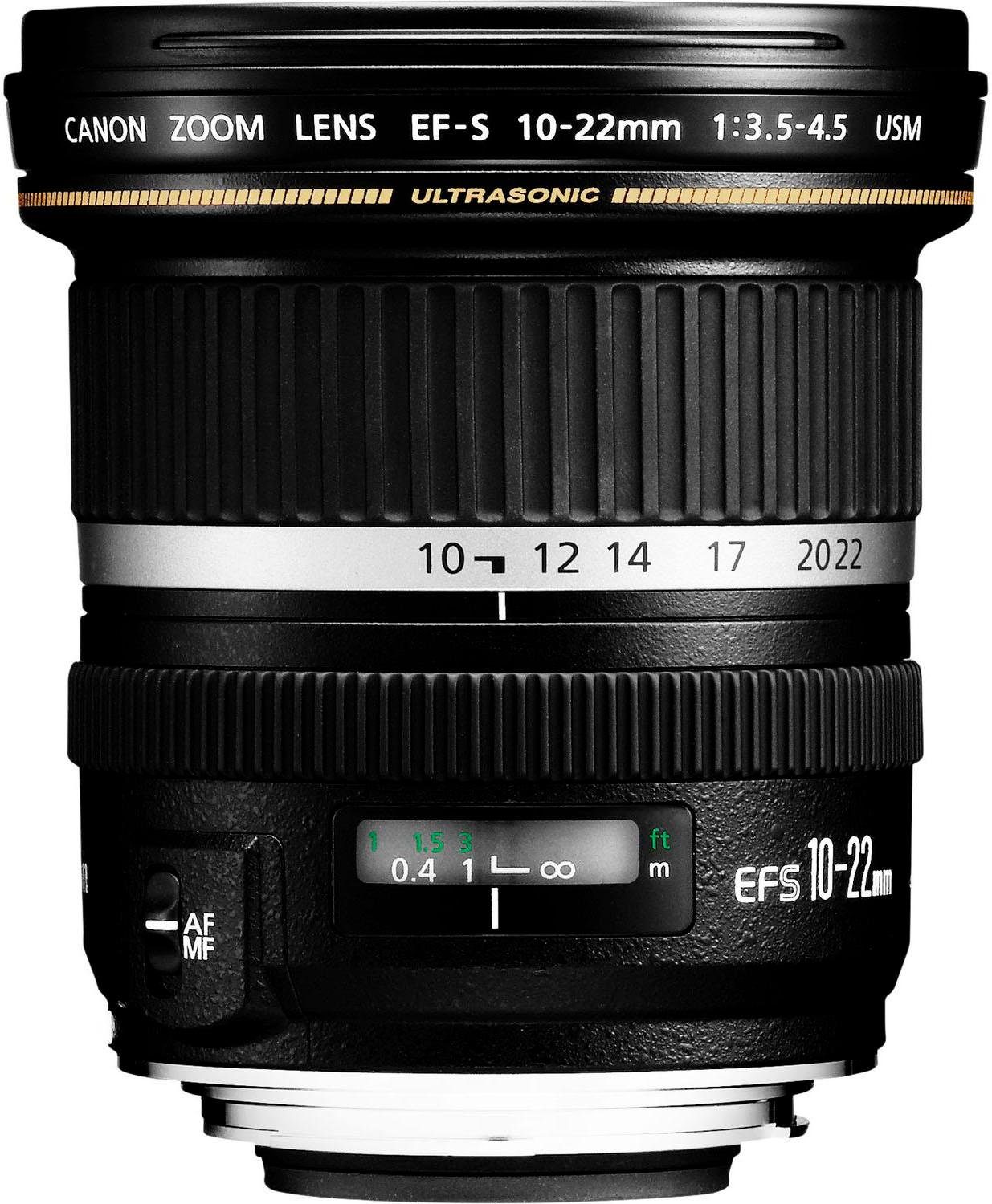 Canon EF-S 10-22mm f/3.5-4.5 USM Zoomobjektiv, (Passend für Canon EOS EF-S System Kameras (z.B. EOS 250D)
