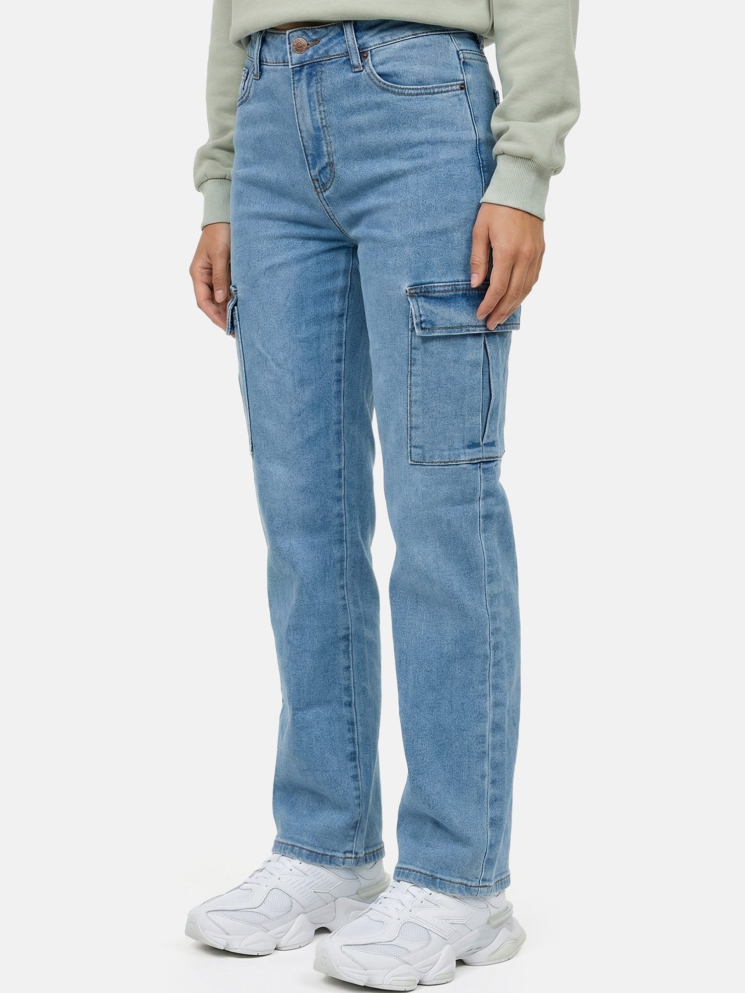 Tazzio Straight-Jeans F143 Cargo Jeans, High Waist, Regular Fit – Bild 4 von 5