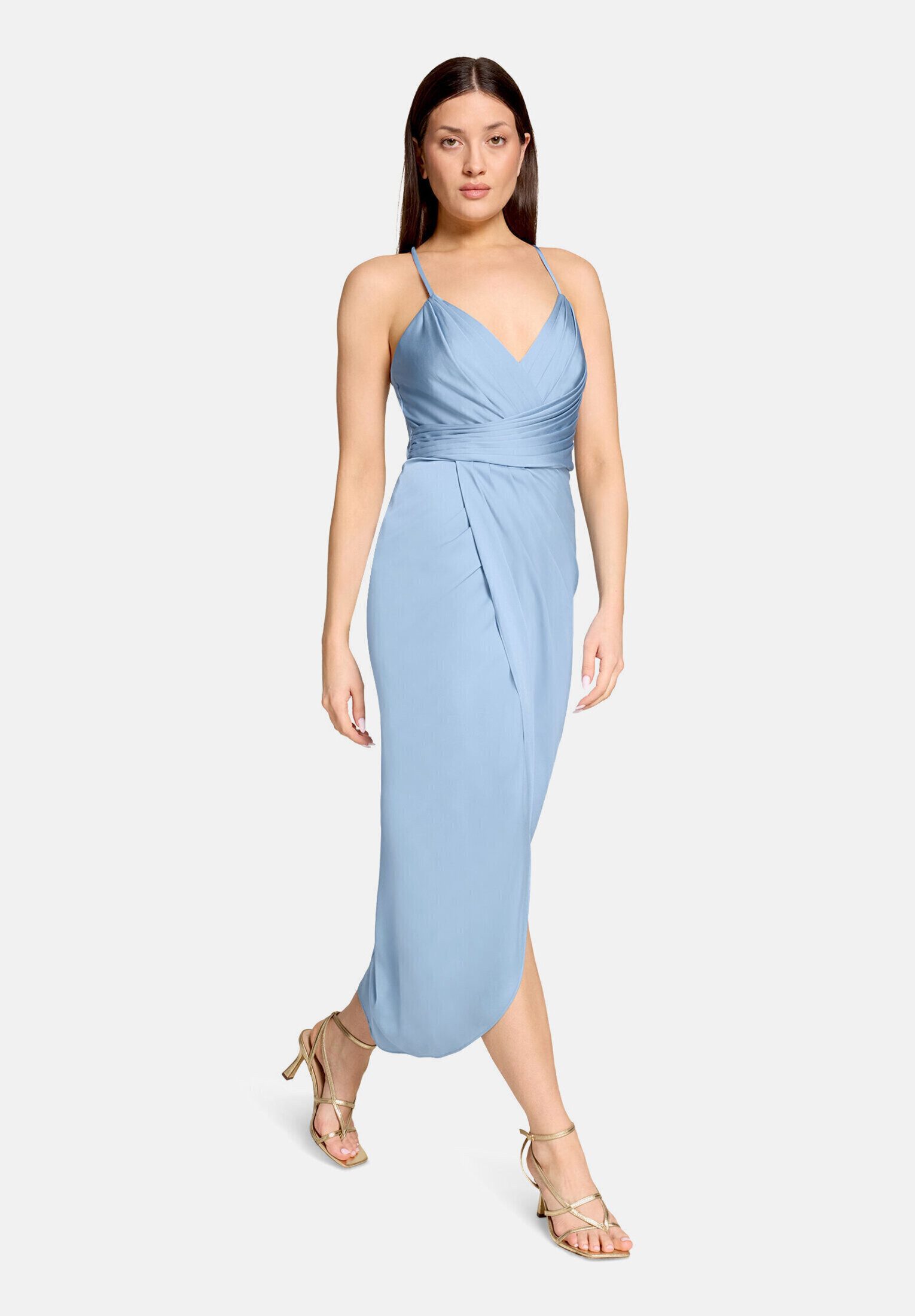 Vera Mont Abendkleid Damen mit Raffung Material
