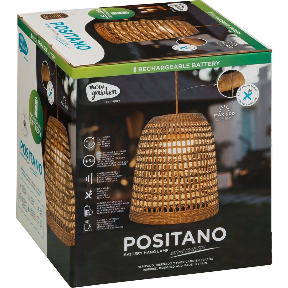 New Garden Wandleuchte New Garden POSITANO 35 BATTERY Hang