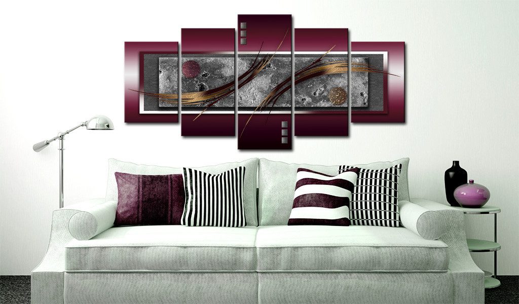 Artgeist Wandbild Burgunderrote Eleganz