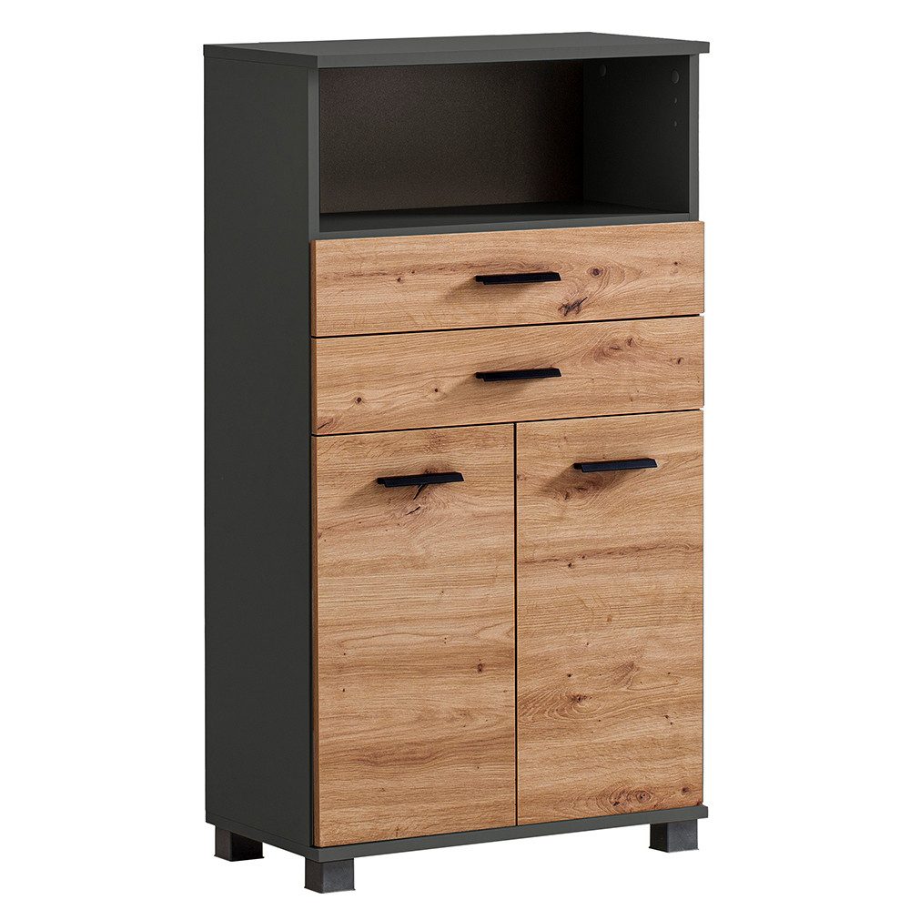 Lomadox Midischrank PROVIDENCE-80 in anthrazit, 60cm günstig online kaufen