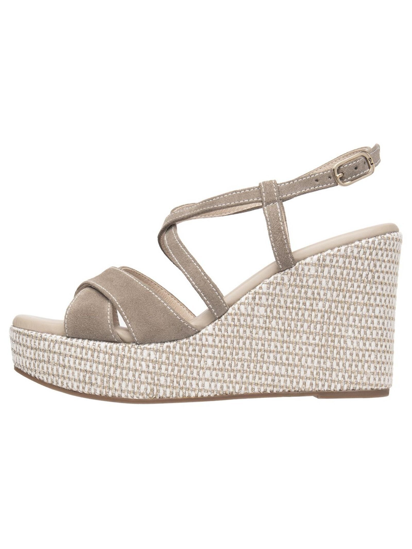 Nero Giardini Sandalen Veloursleder Keilsandalette günstig online kaufen
