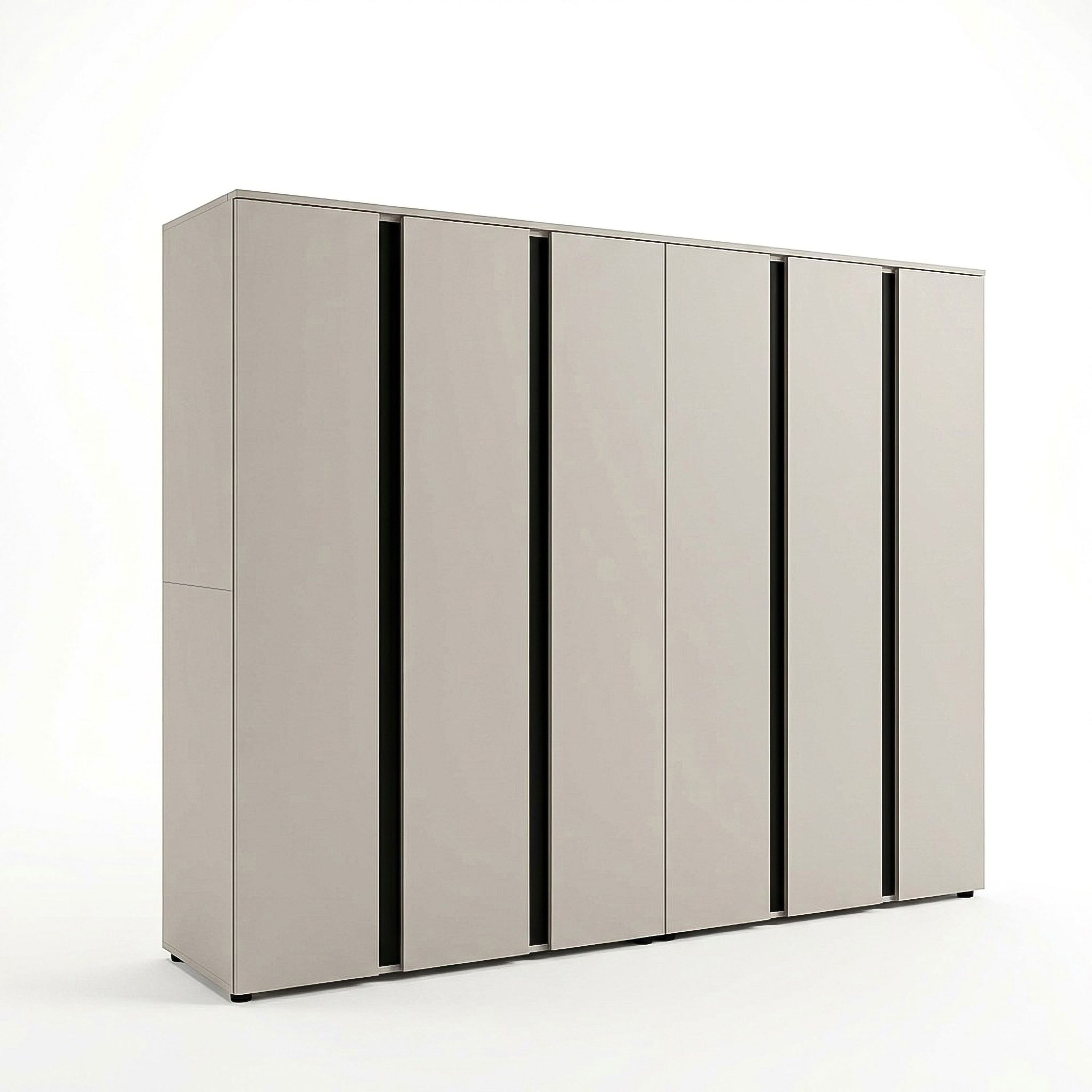 xonox.home Kleiderschrank (2-tlg) Kleiderschrankkombination in Kaschmir 242 x 184 x 52 cm