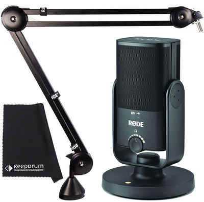 RØDE Mikrofon NT-USB MINI mit PSA1 Gelenkarm und Mikrofasertuch