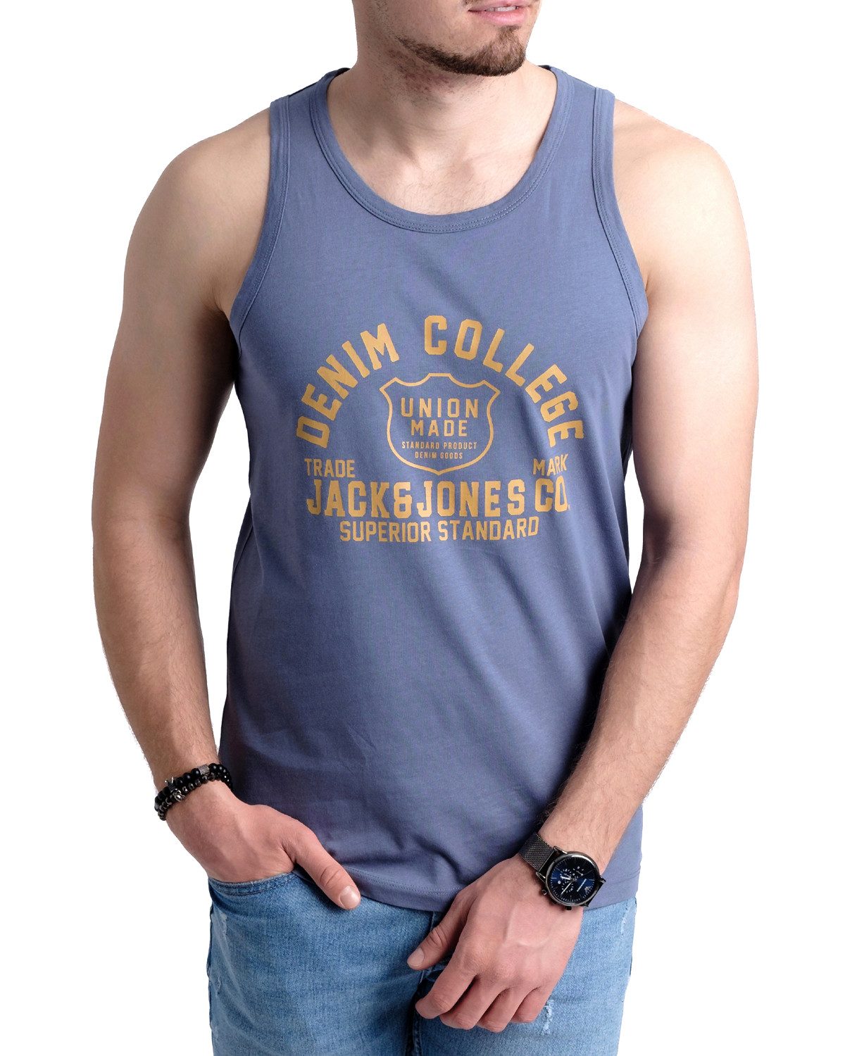 Jack & Jones Tanktop (Spar-Set, 4er-Pack) in unifarbe