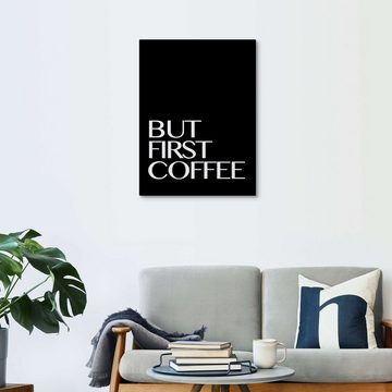 Posterlounge Leinwandbild Finlay and Noa, But First Coffee - Erstmal einen Kaffee III, Wohnzimmer Skandinavisch Illustration