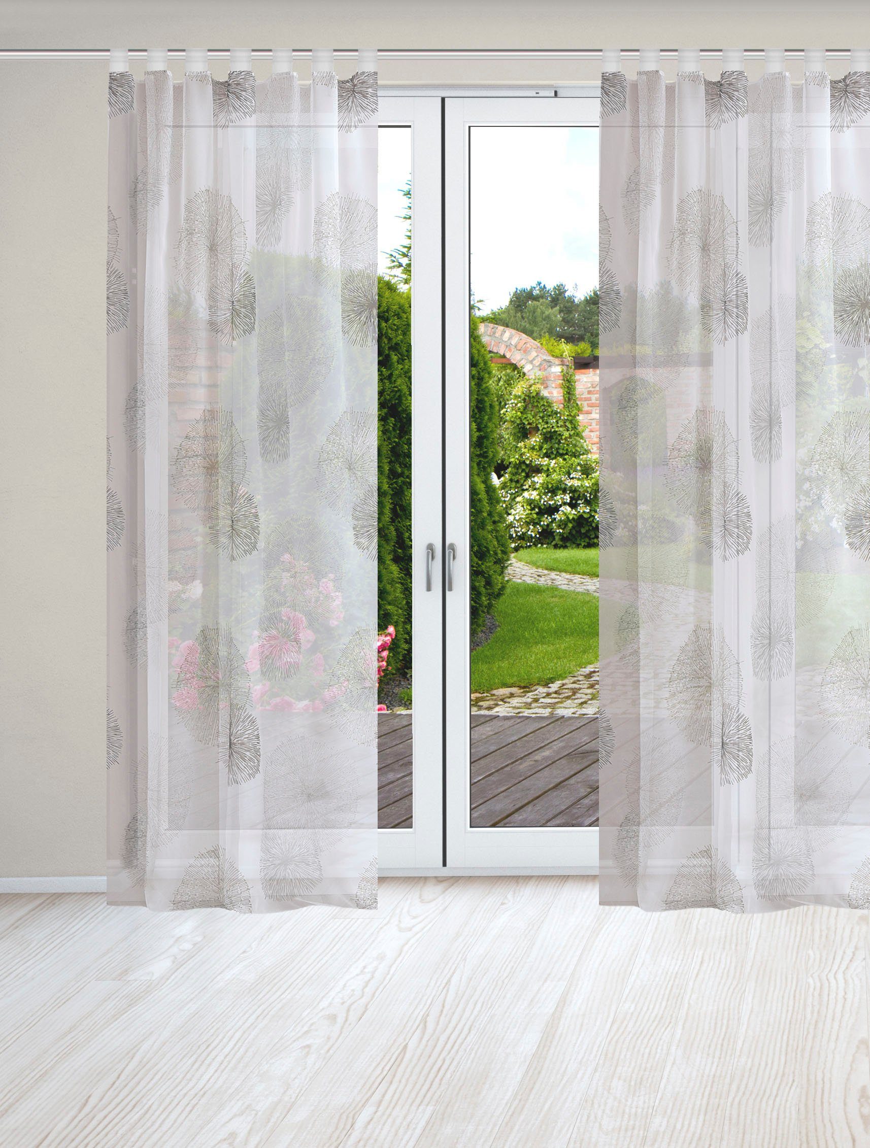 HOME WOHNIDEEN Vorhang RAWLINS, Schlaufen (2 günstig online kaufen