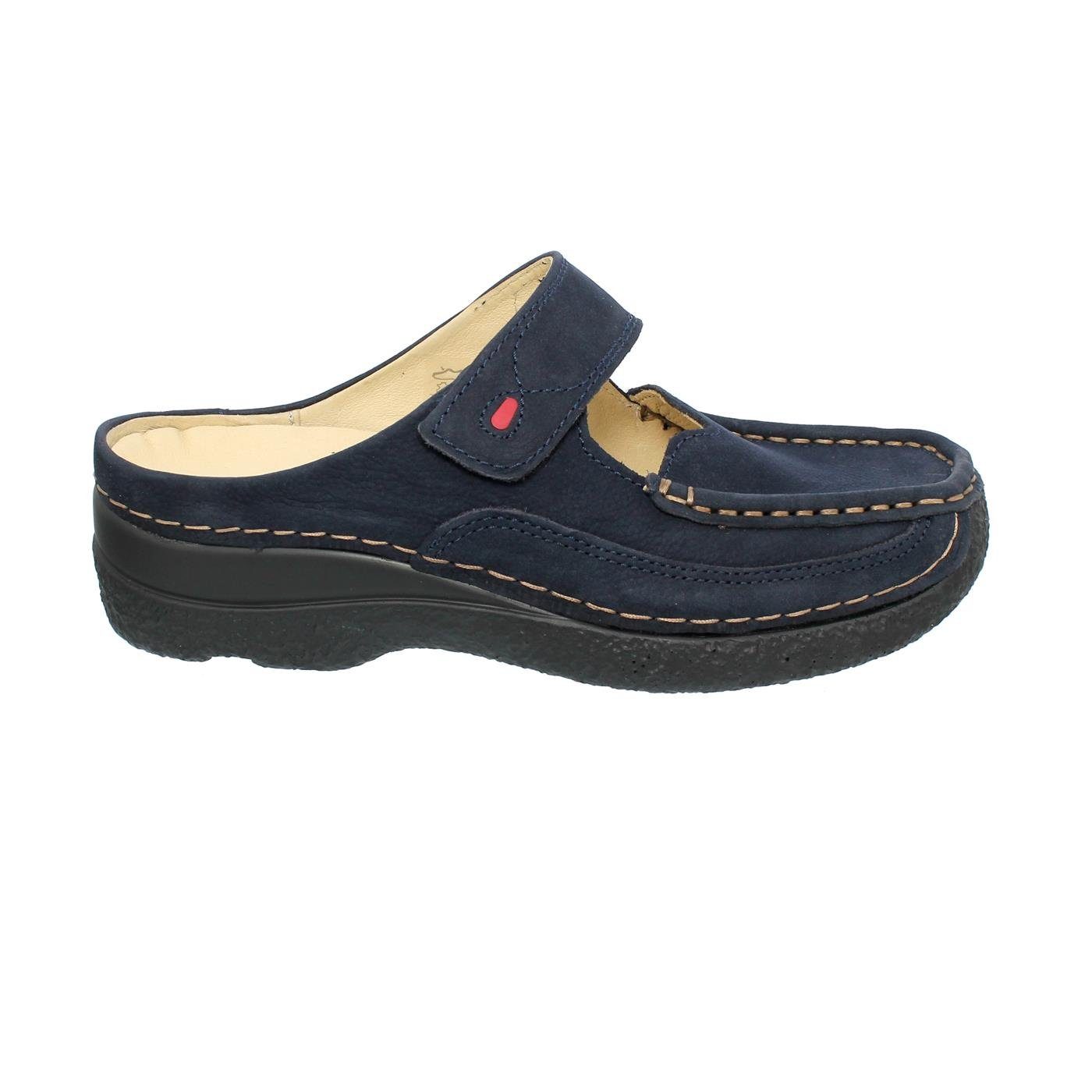 WOLKY Roll-Slipper, Clog, Antique nubuck, Blue, 0622713-800 Clog