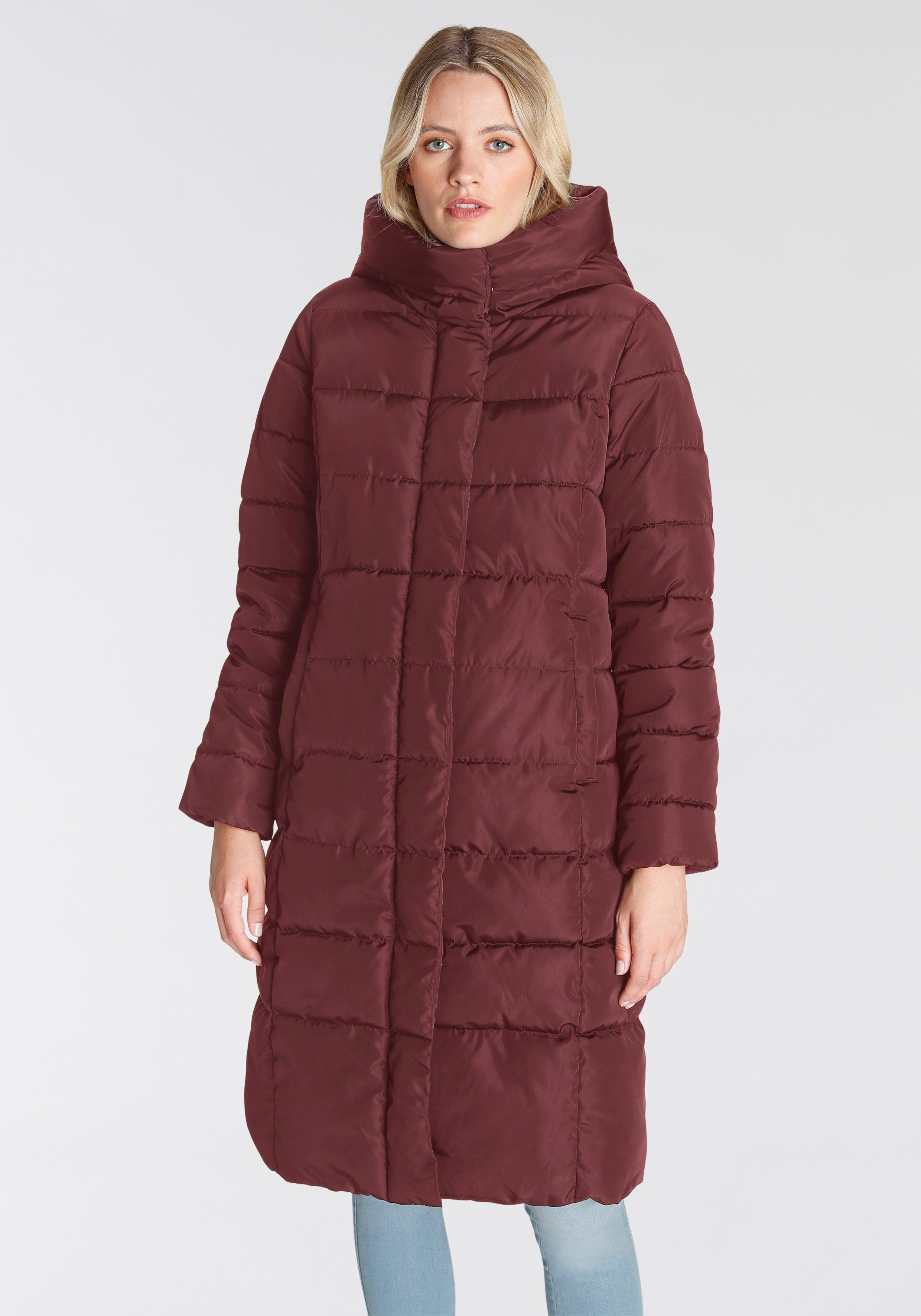 OTW LONG ONLTINA mit PUFFER Port Steppmantel Royale COAT X ONLY Kapuze